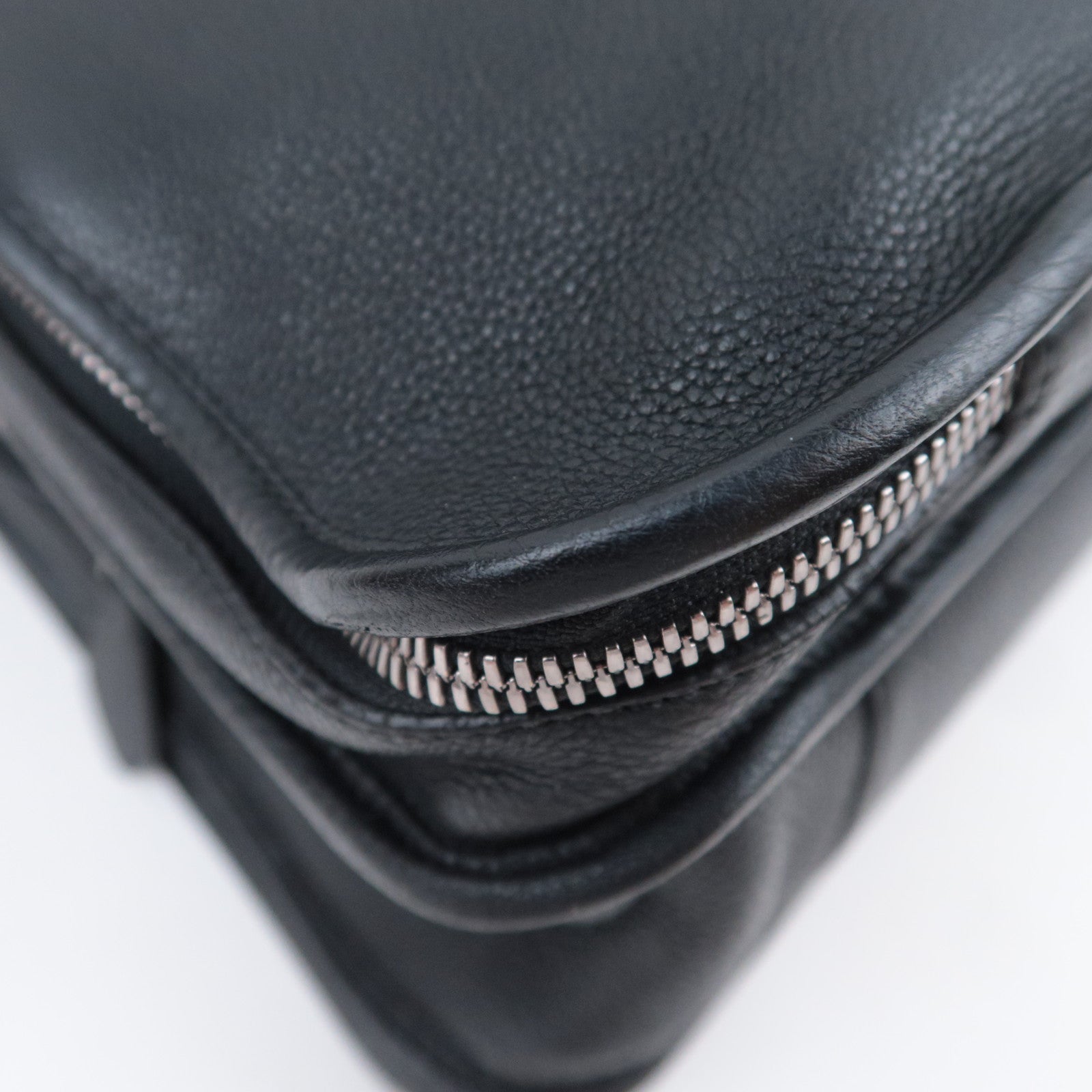 LOEWE 2Way Leather Handbag Black