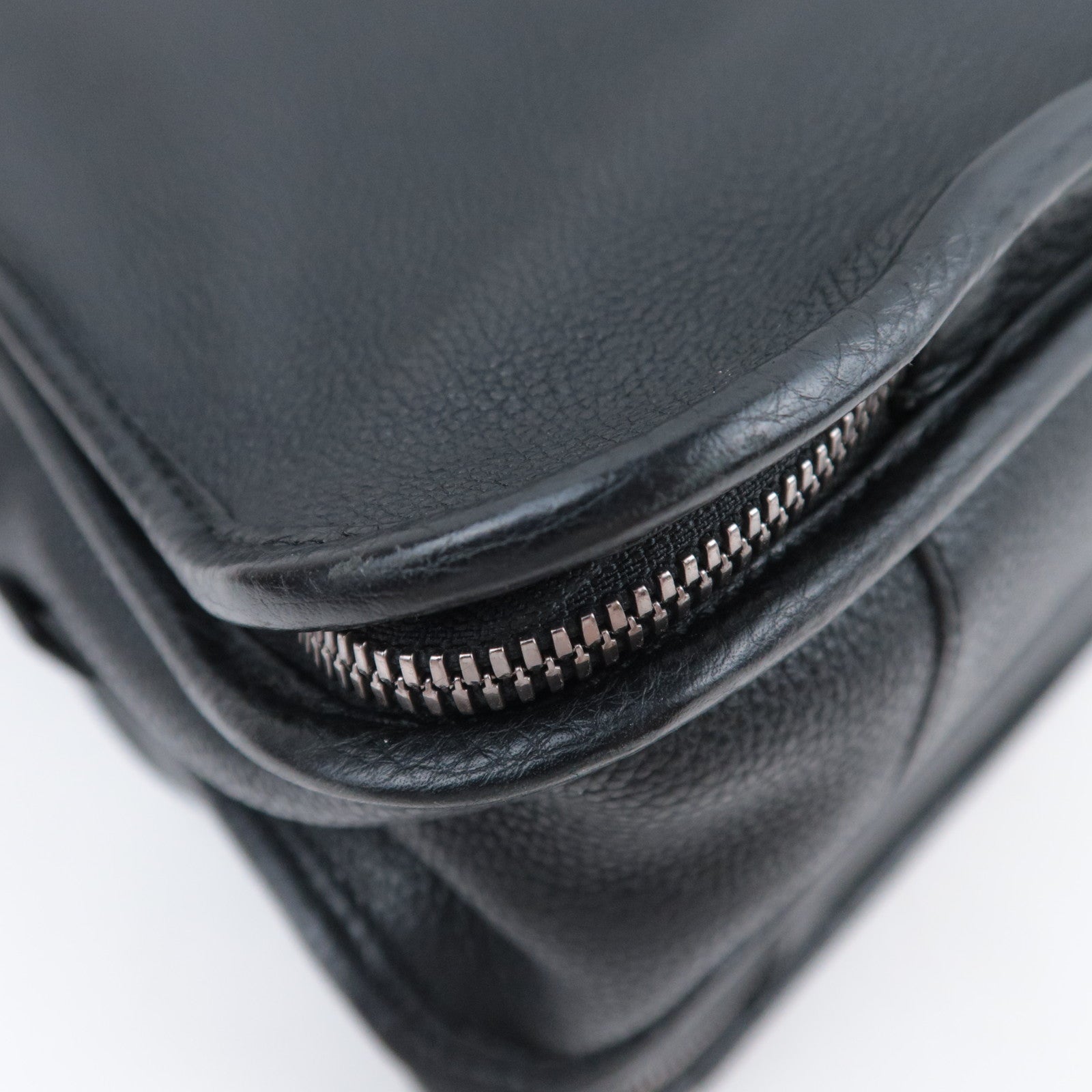 LOEWE 2Way Leather Handbag Black