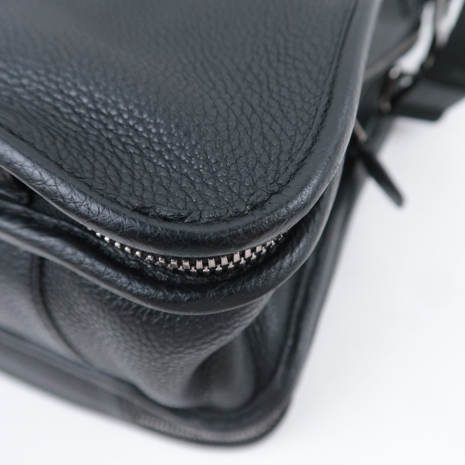 LOEWE 2Way Leather Handbag Black