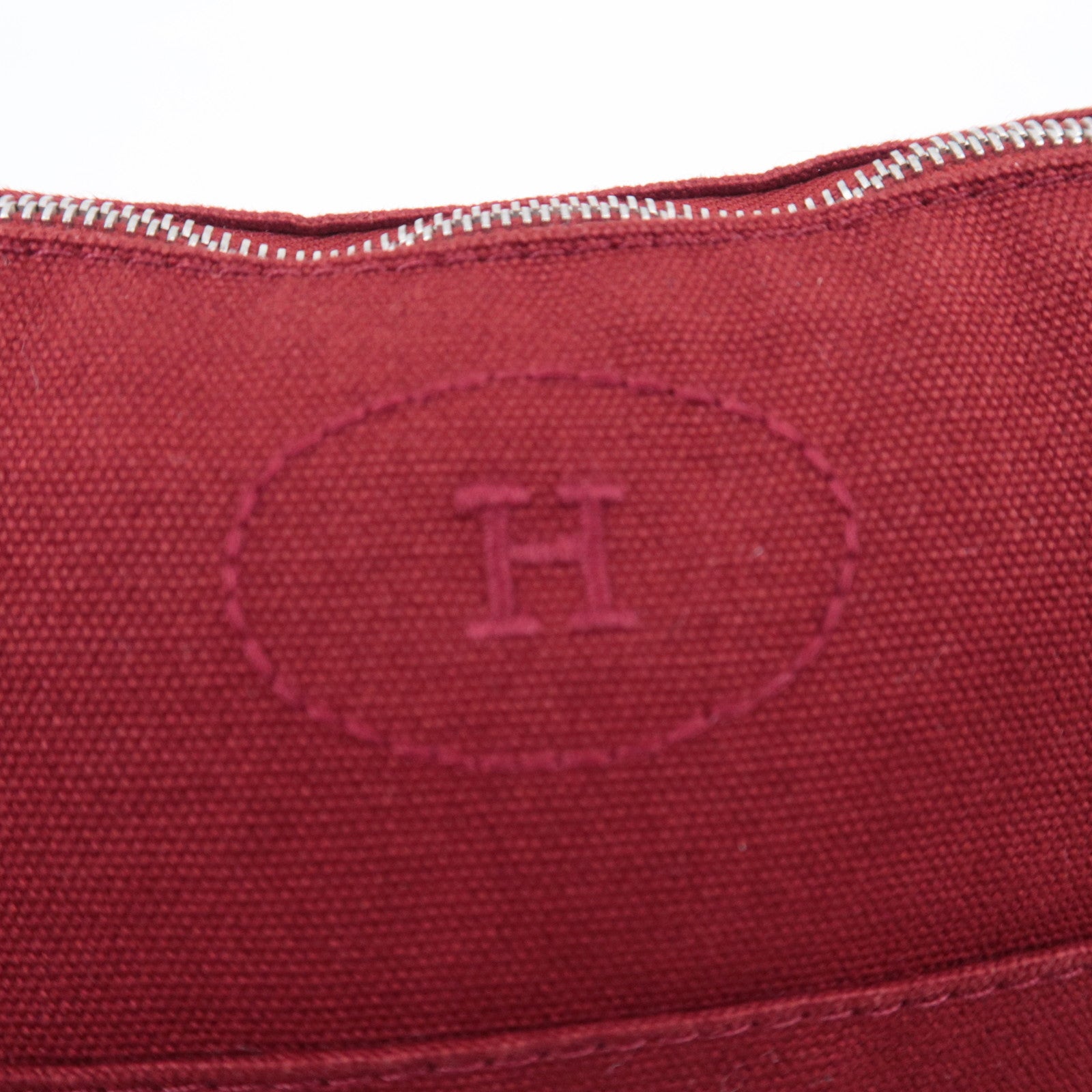 HERMES Bolide Pouch MM Cosmetic Pouch Red