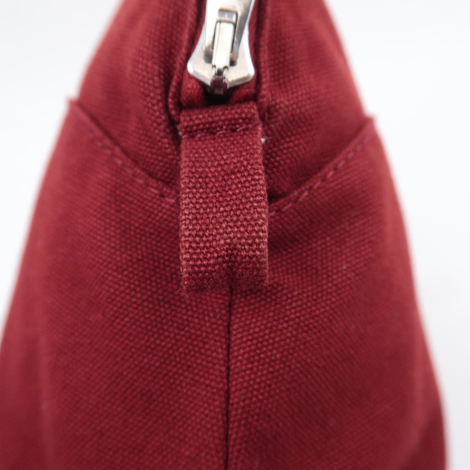 HERMES Bolide Pouch MM Cosmetic Pouch Red