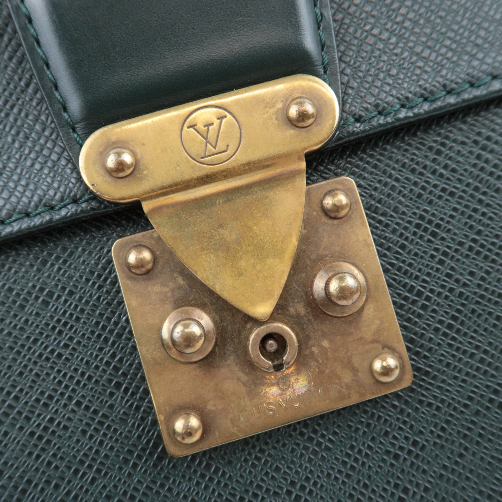 Louis Vuitton Taiga Serviette Clad Briefcase Epicea M30074