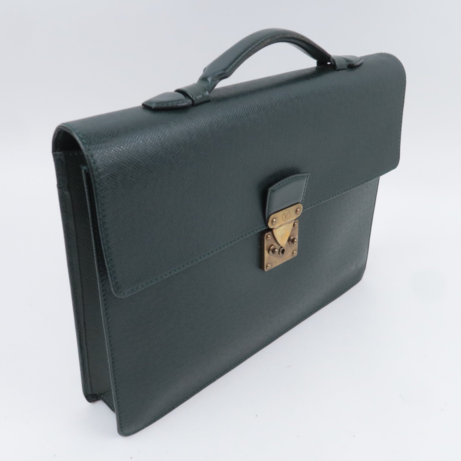 Louis Vuitton Taiga Serviette Clad Briefcase Epicea M30074