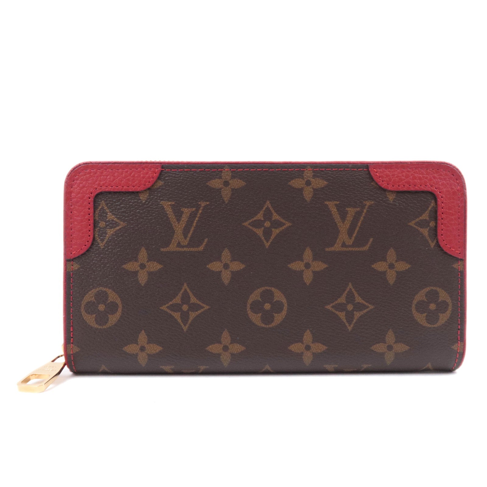 Louis Vuitton Monogram Retiro Zippy Wallet Cerise M6185491835