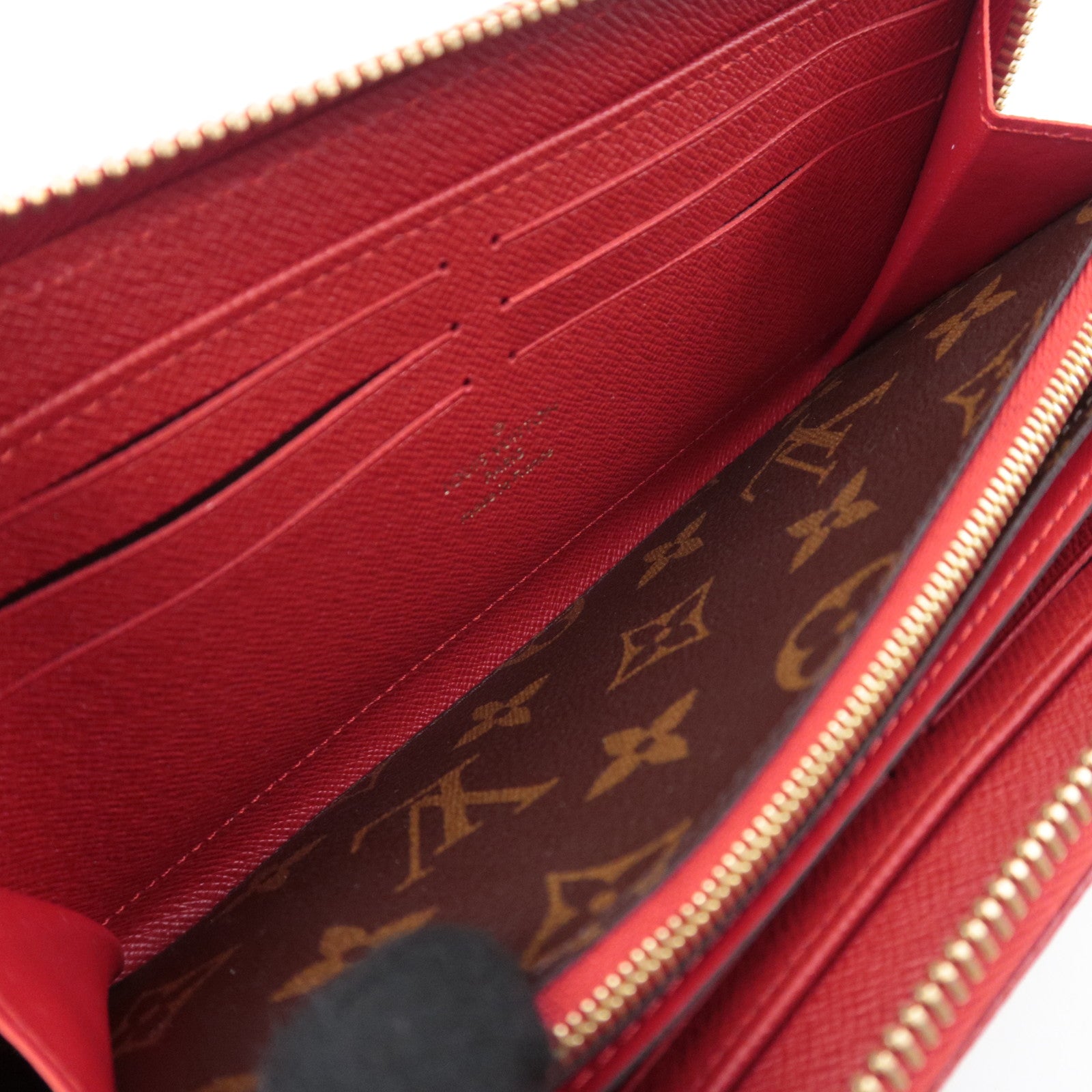 Louis Vuitton Monogram Retiro Zippy Wallet Cerise M61854