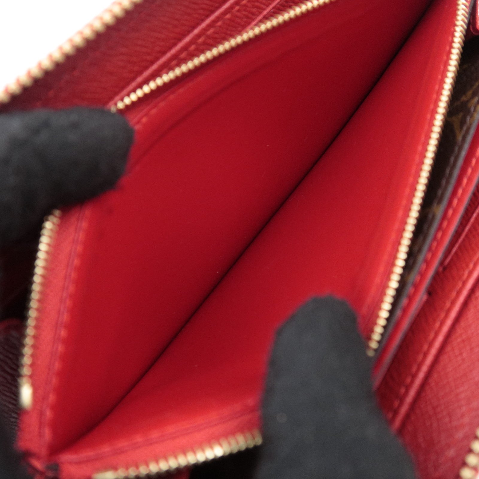 Louis Vuitton Monogram Retiro Zippy Wallet Cerise M61854