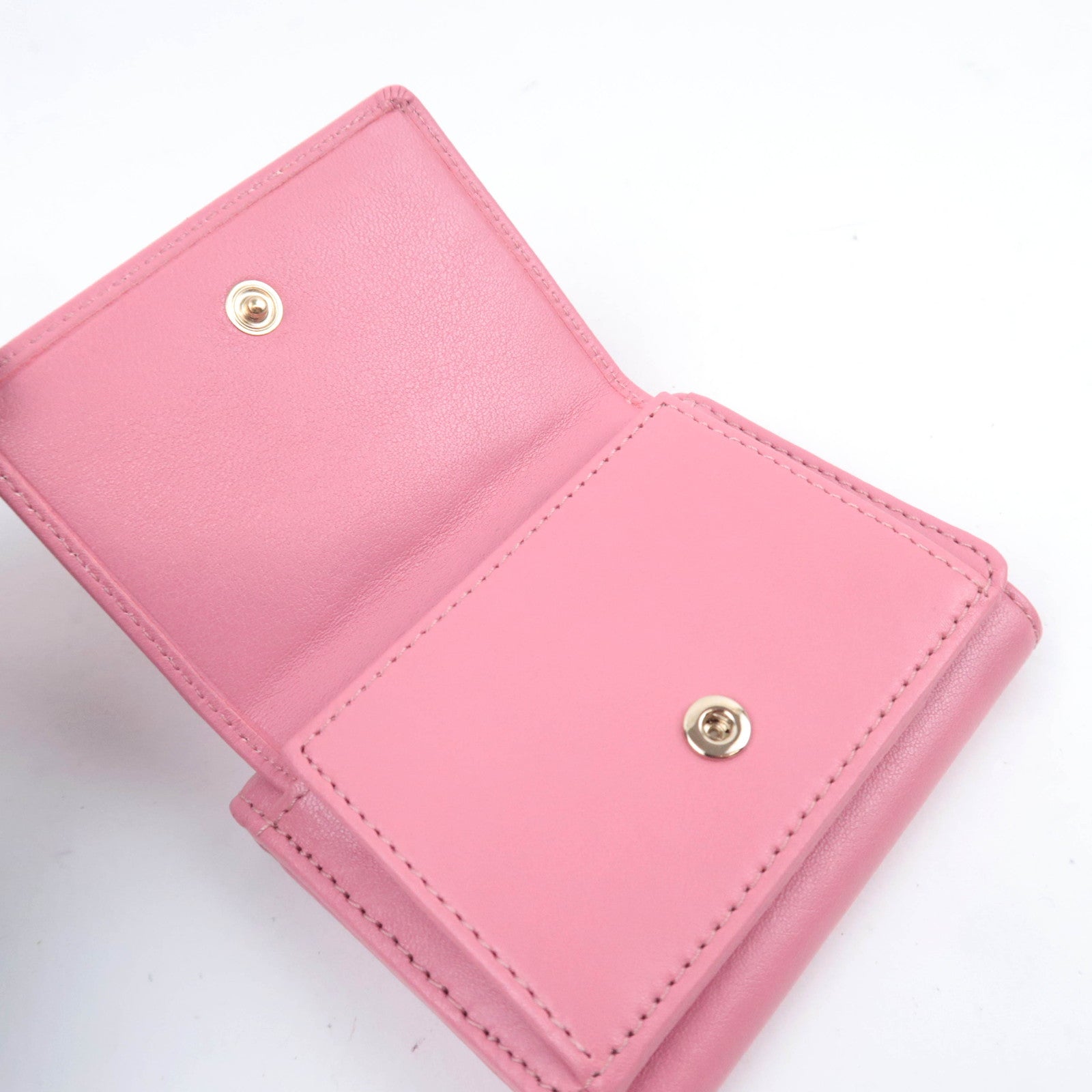 JIMMY CHOO Star Studs Leather Wallet Pink