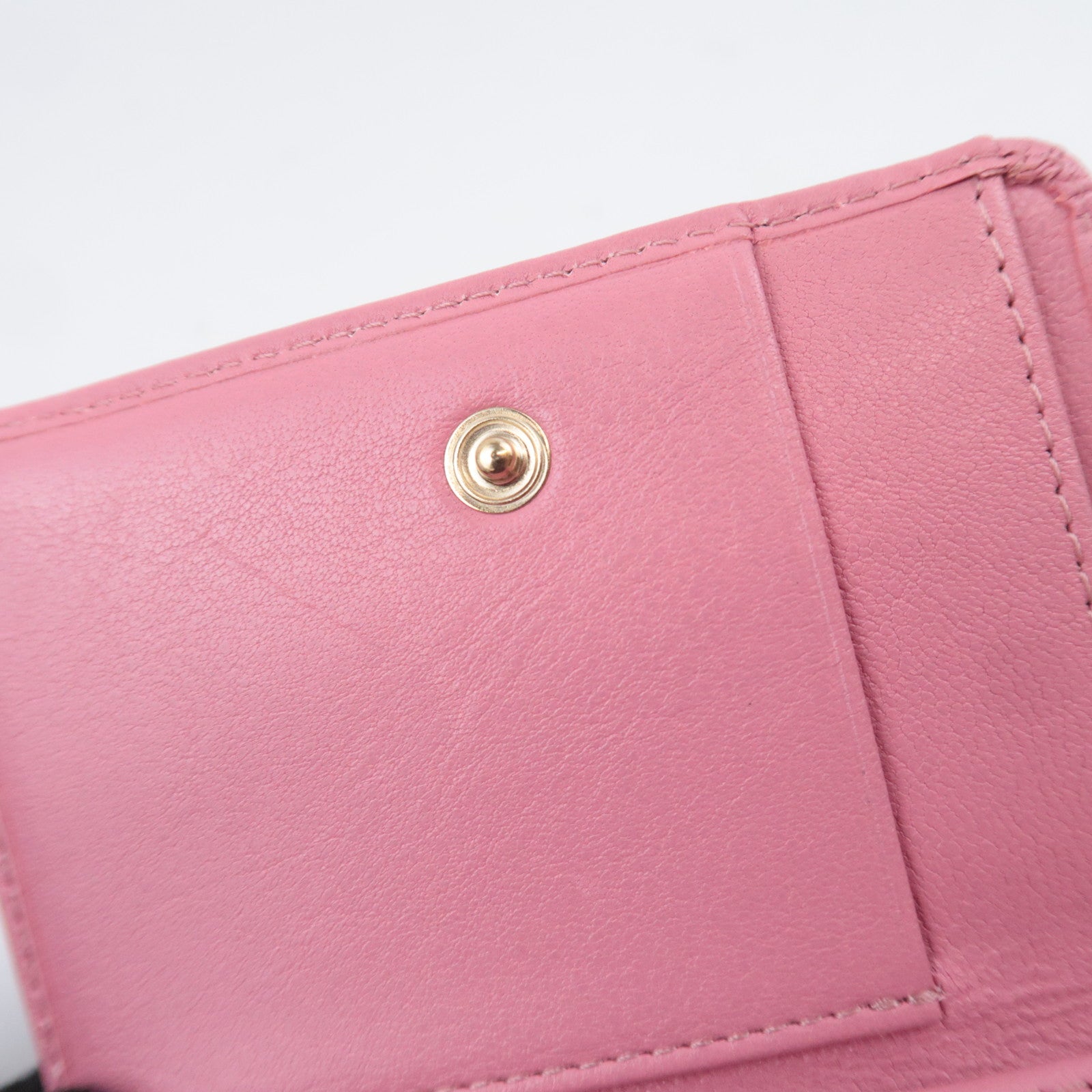 JIMMY CHOO Star Studs Leather Wallet Pink