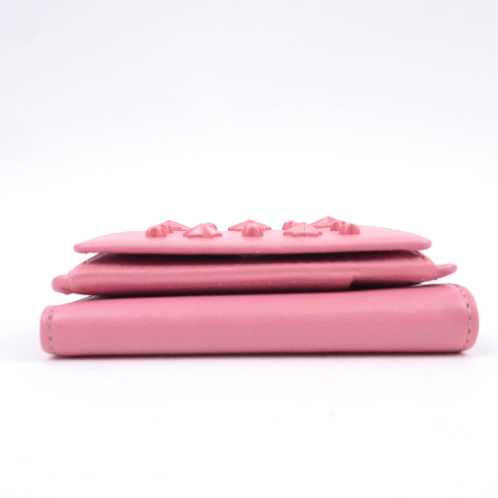 JIMMY CHOO Star Studs Leather Wallet Pink