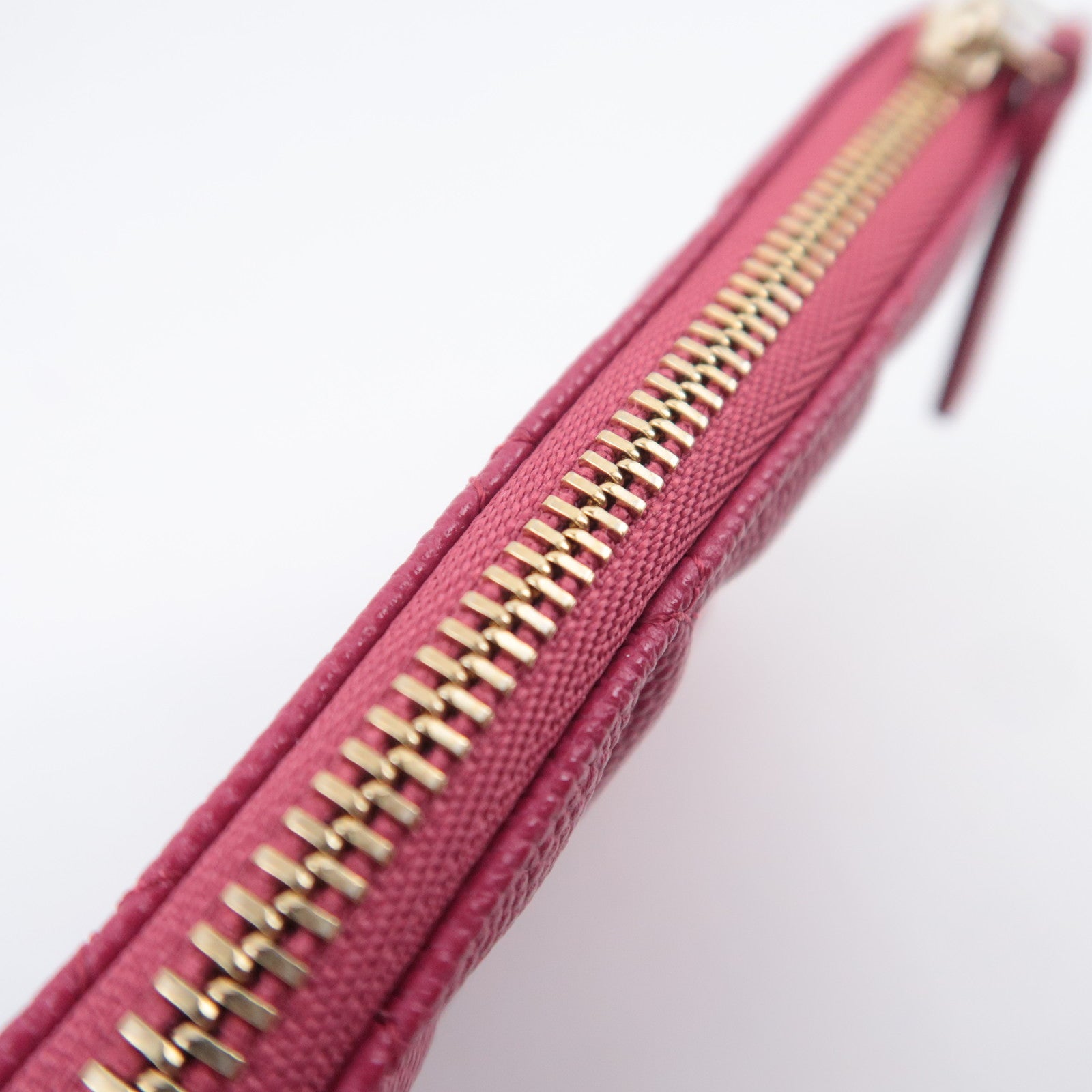 CHANEL Coco Mark Matelasse Classic Mini Pouch Caviarskin Pink A82365