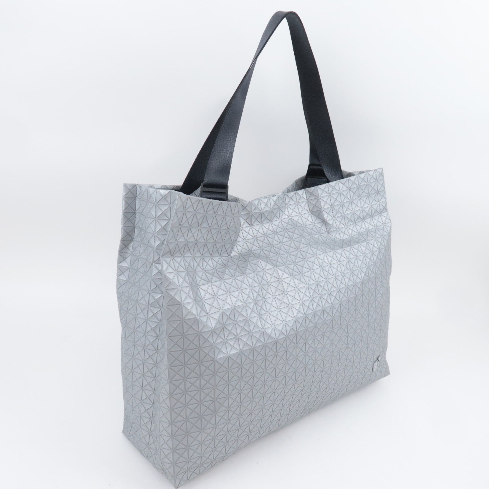 ISSEY MIYAKE BAO BAO Cart Reflector Tote Bag Silver