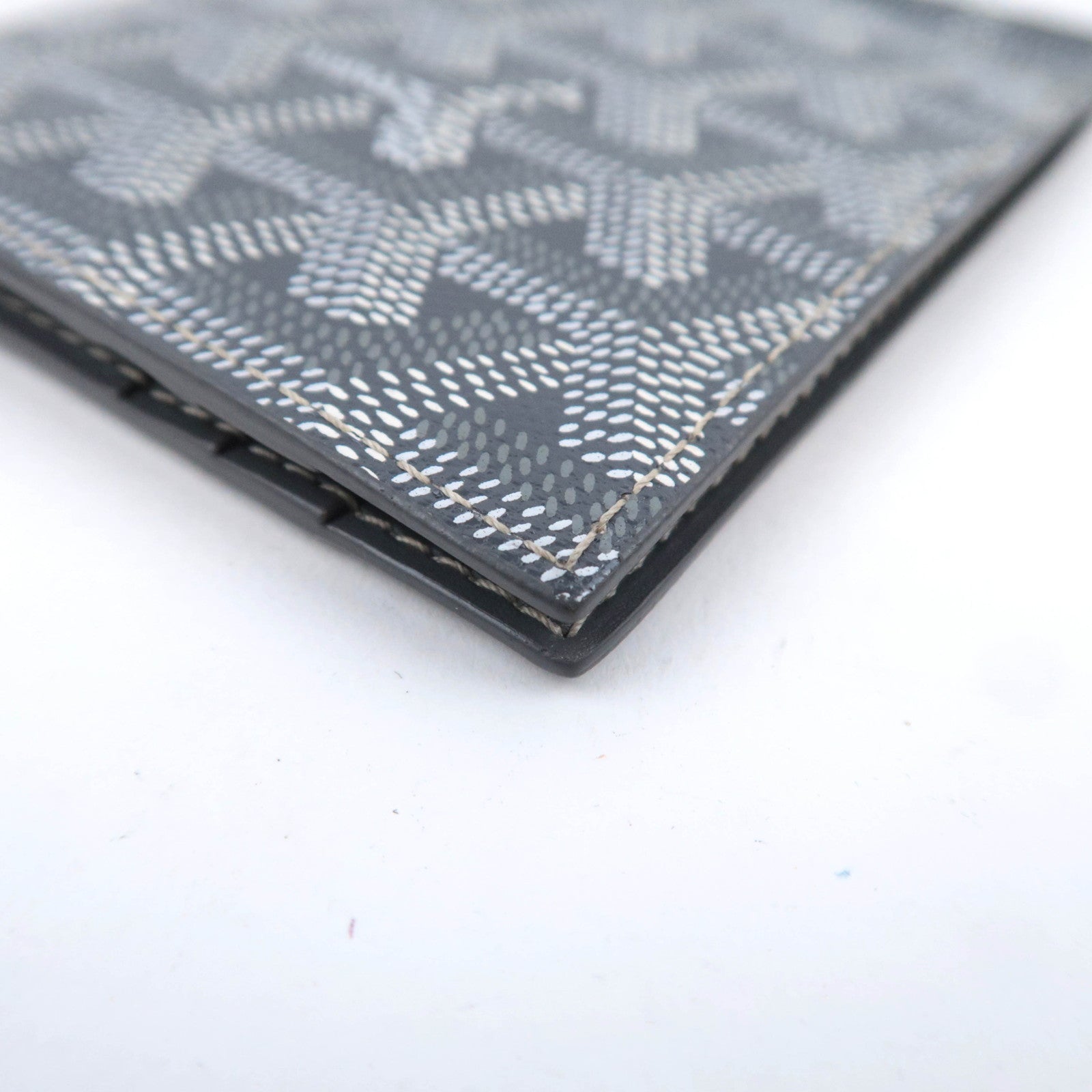 GOYARD Herringbone Saint-Thomas Money Clip Bill Wallet PVC Gray