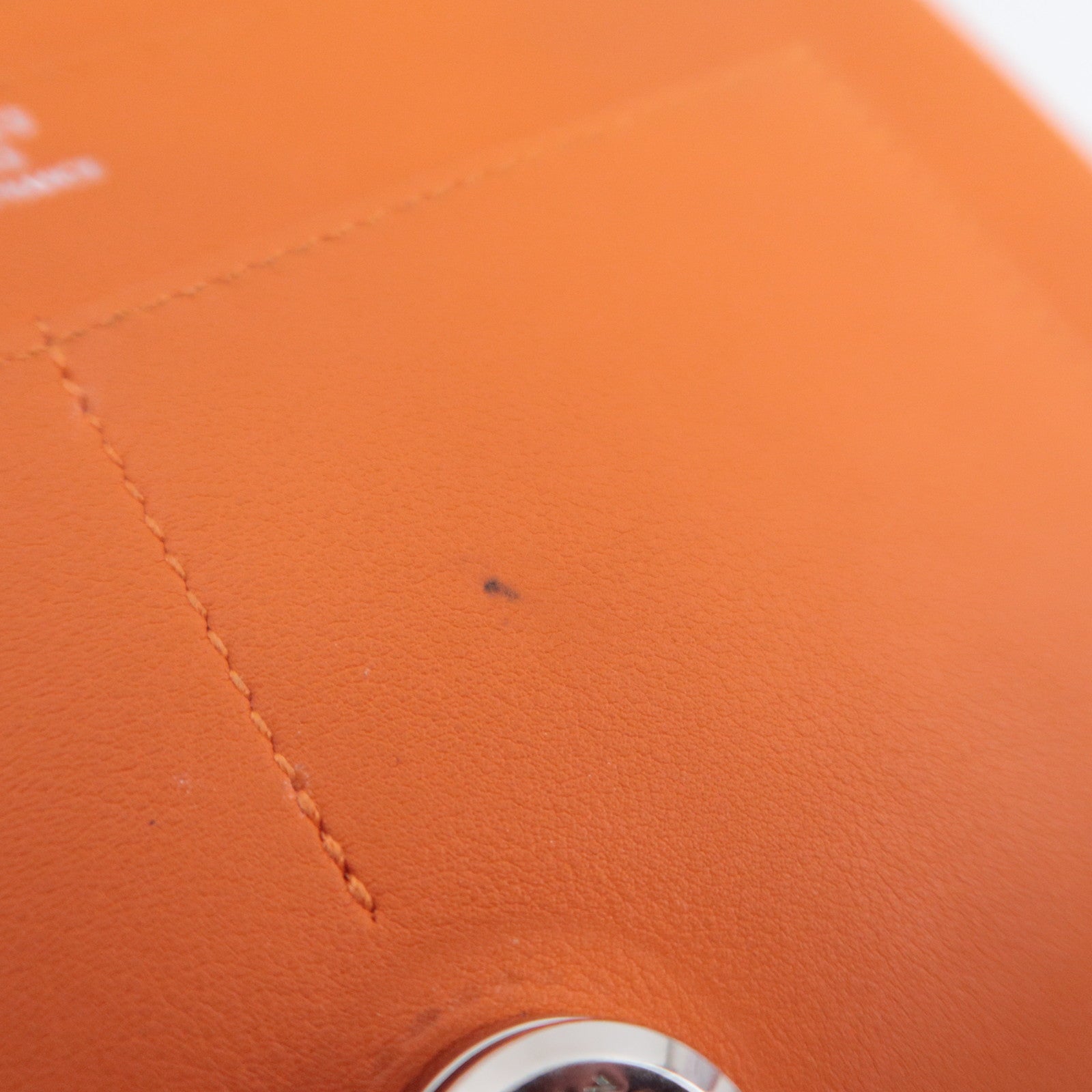 HERMES Dogon GM Wallet X Stamp (2016) Veau Swift Orange