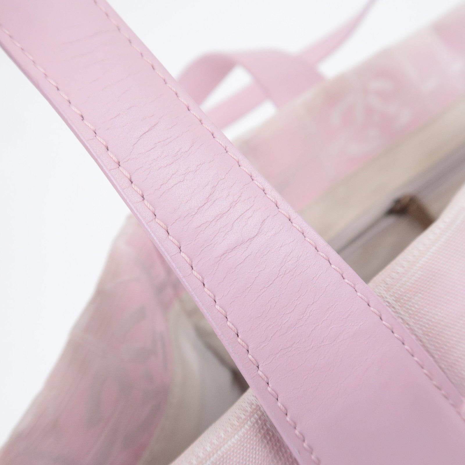 CHANEL Travel Line MM Nylon Jacquard Tote Bag Pink A15991