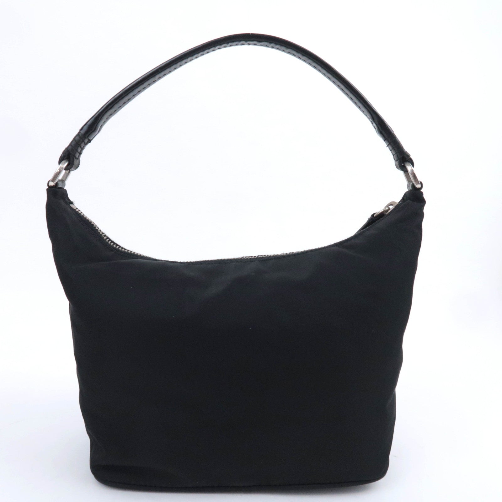 PRADA Logo Nylon Shoulder Bag Black BR1577