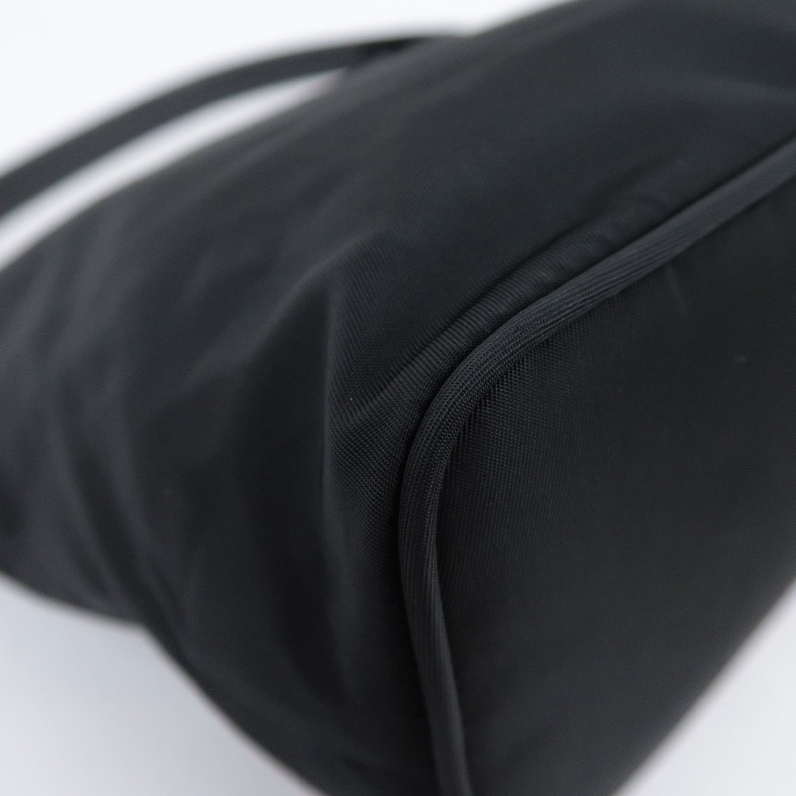 PRADA Logo Nylon Shoulder Bag Black BR1577