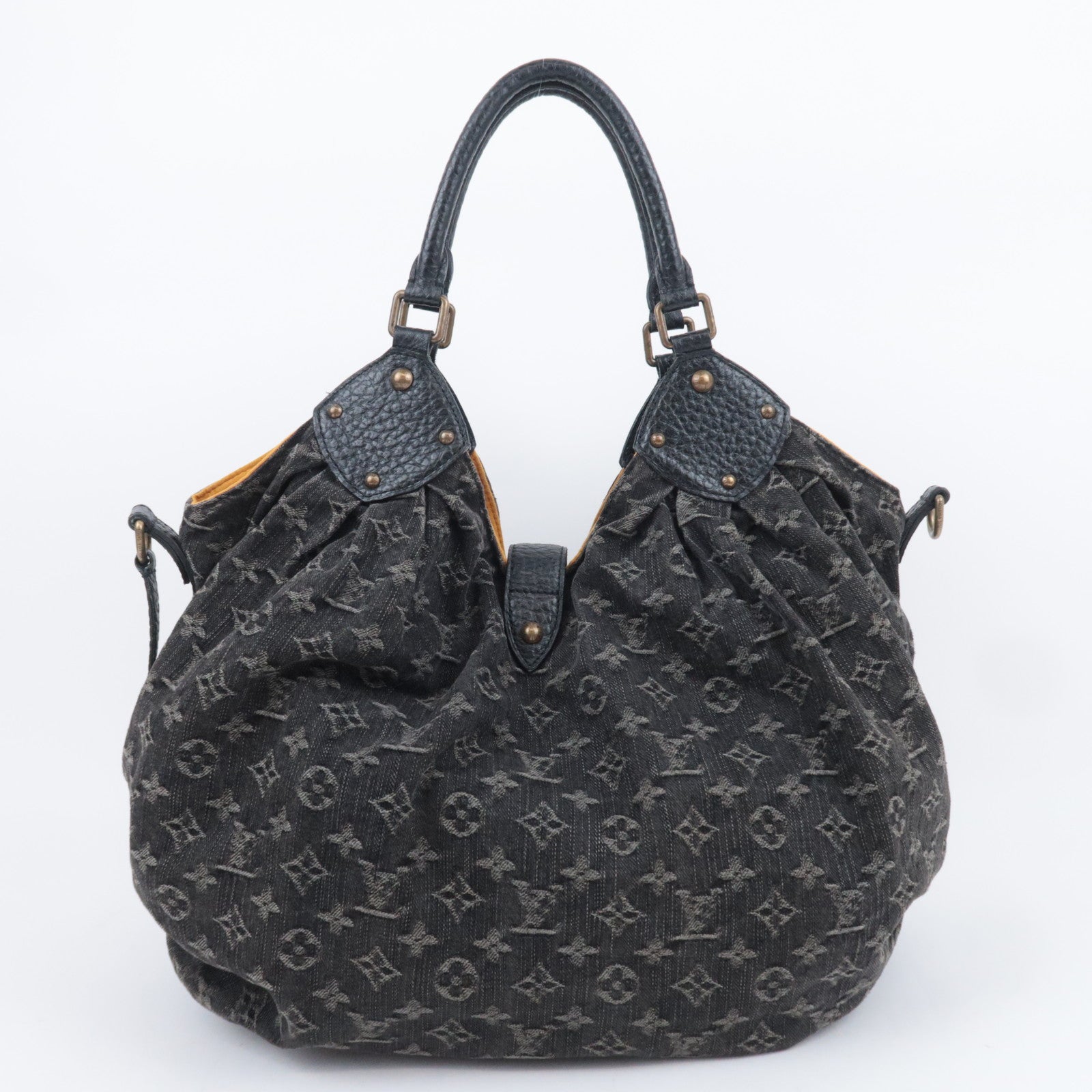 Louis Vuitton Monogram Denim XL Shoulder Bag Noir M95510