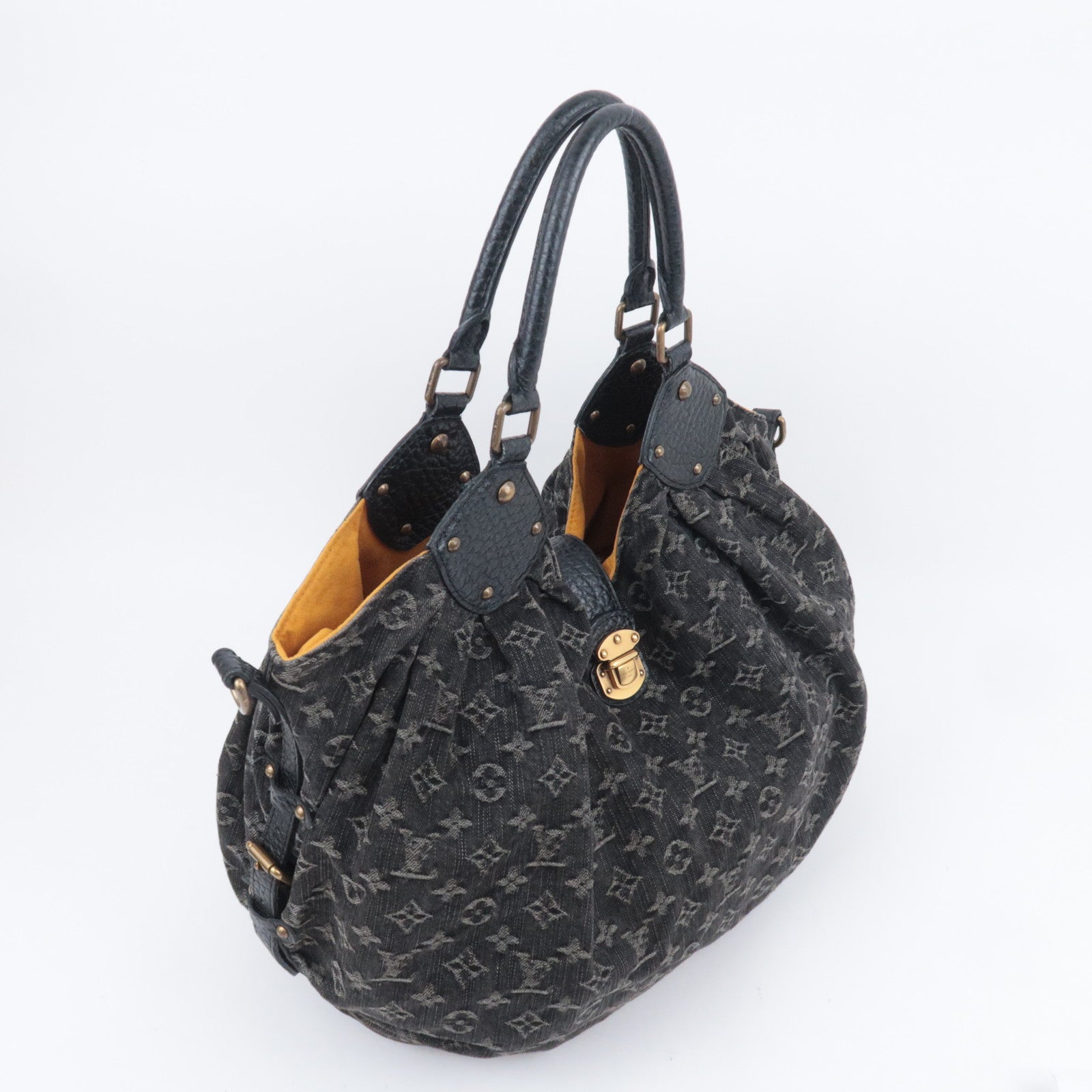 Louis Vuitton Monogram Denim XL Shoulder Bag Noir M95510