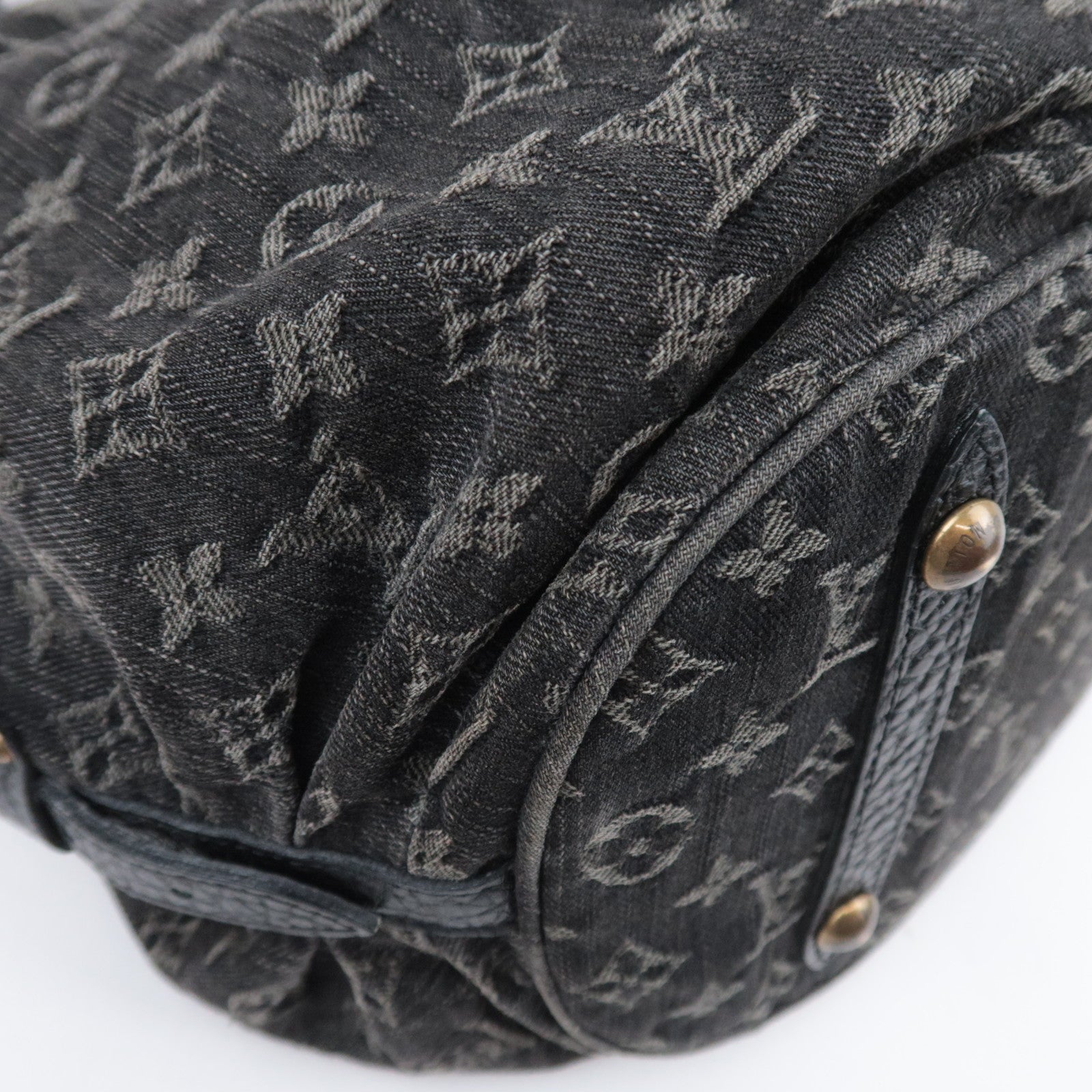 Louis Vuitton Monogram Denim XL Shoulder Bag Noir M95510