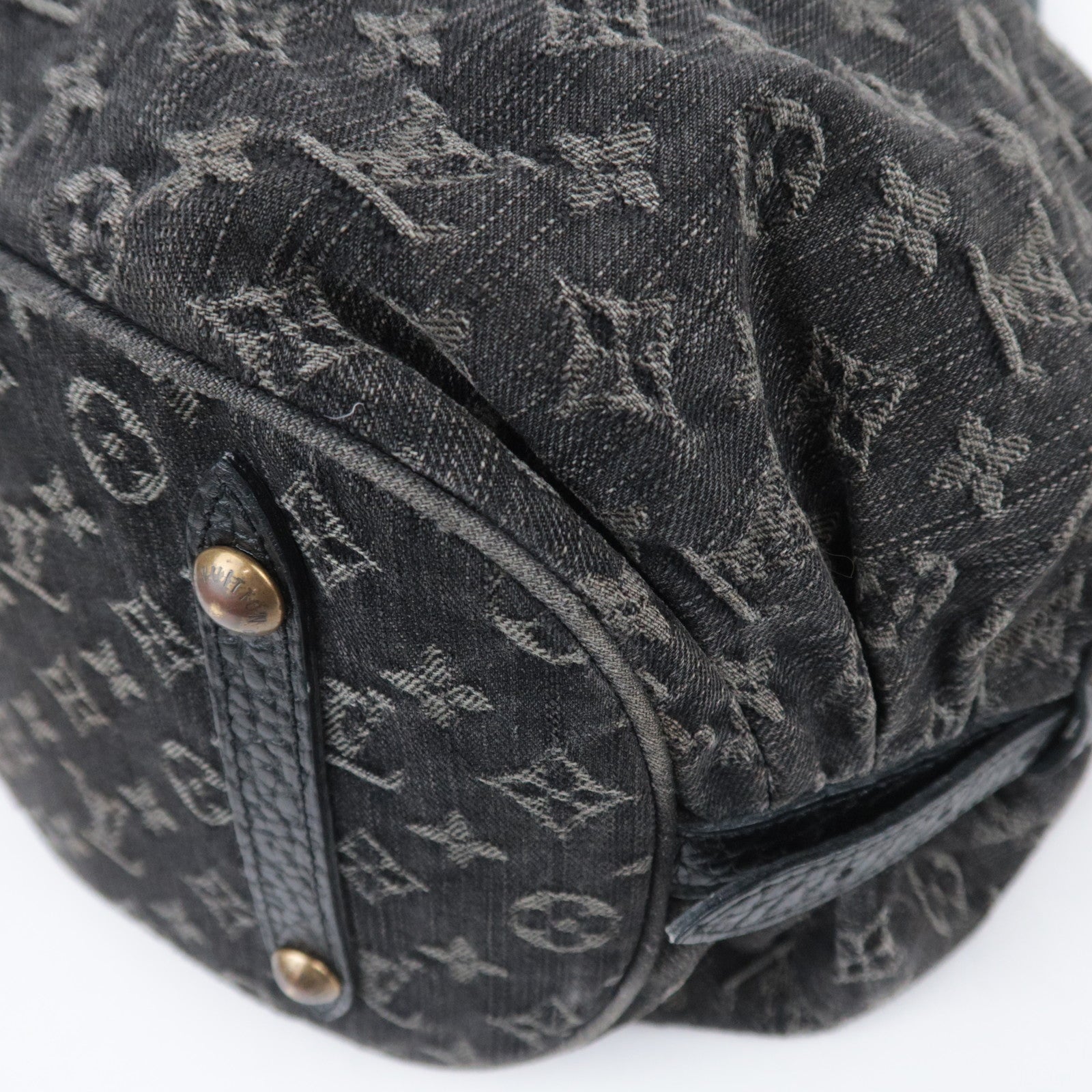 Louis Vuitton Monogram Denim XL Shoulder Bag Noir M95510
