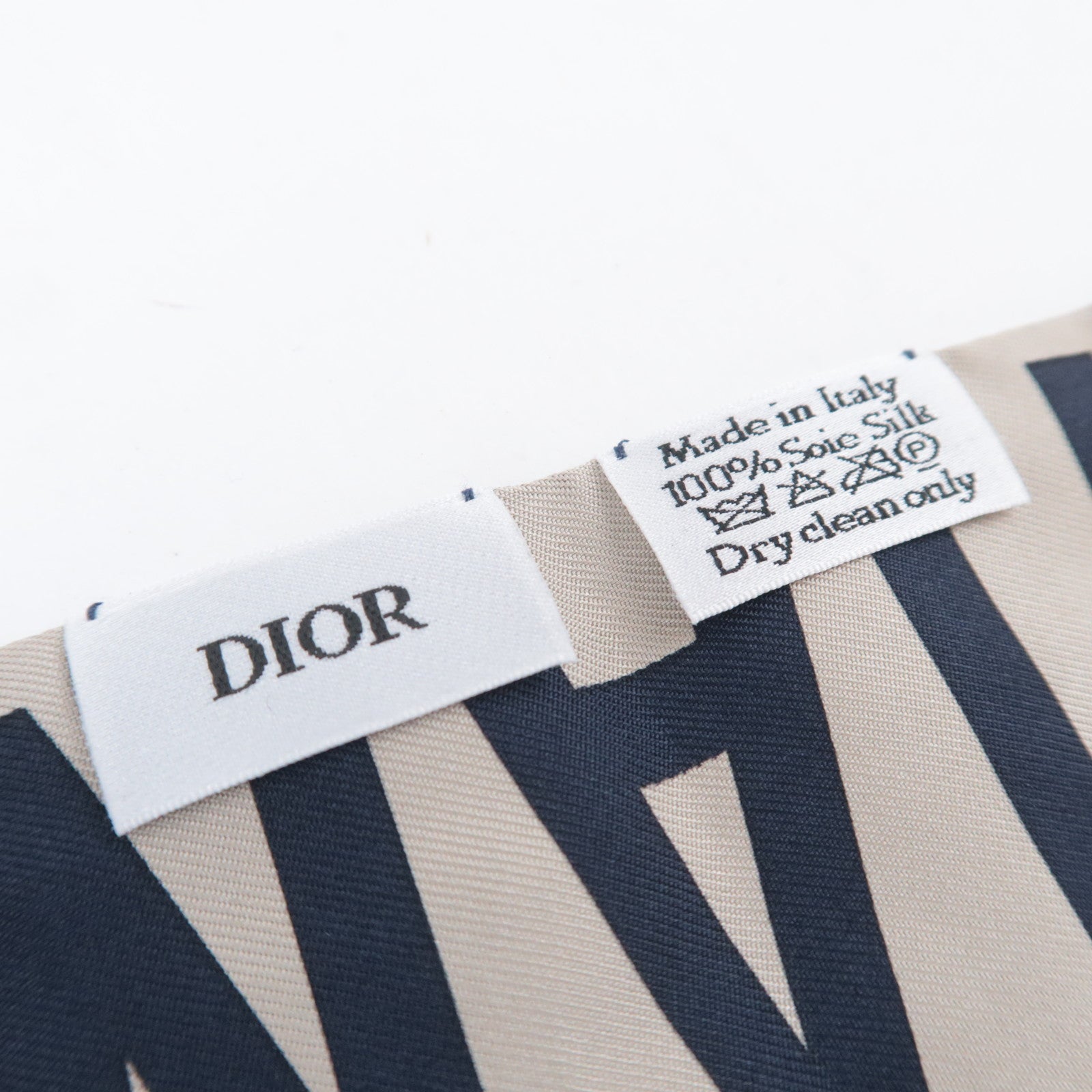 Dior Mitzah Trotter Scarf 100% Silk Navy