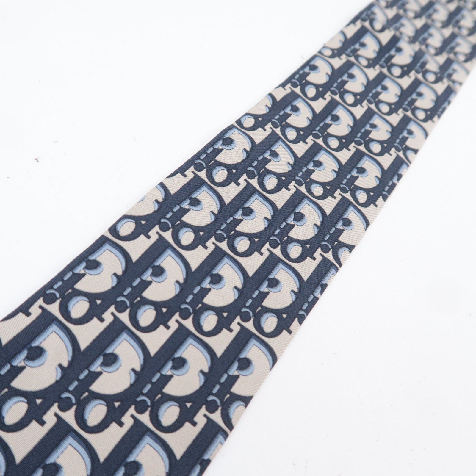 Dior Mitzah Trotter Scarf 100% Silk Navy
