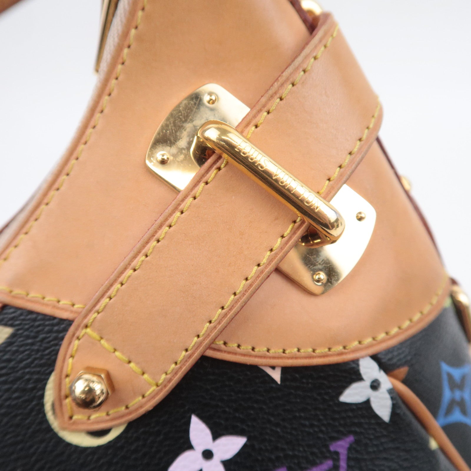 Louis Vuitton Murakami Monogram Multicolor Greta Bag Noir M40196