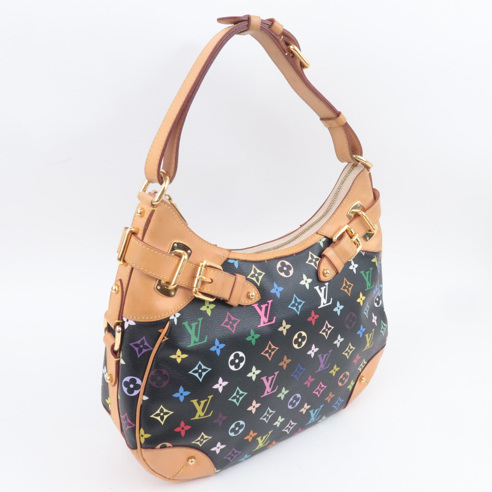 Louis Vuitton Murakami Monogram Multicolor Greta Bag Noir M40196