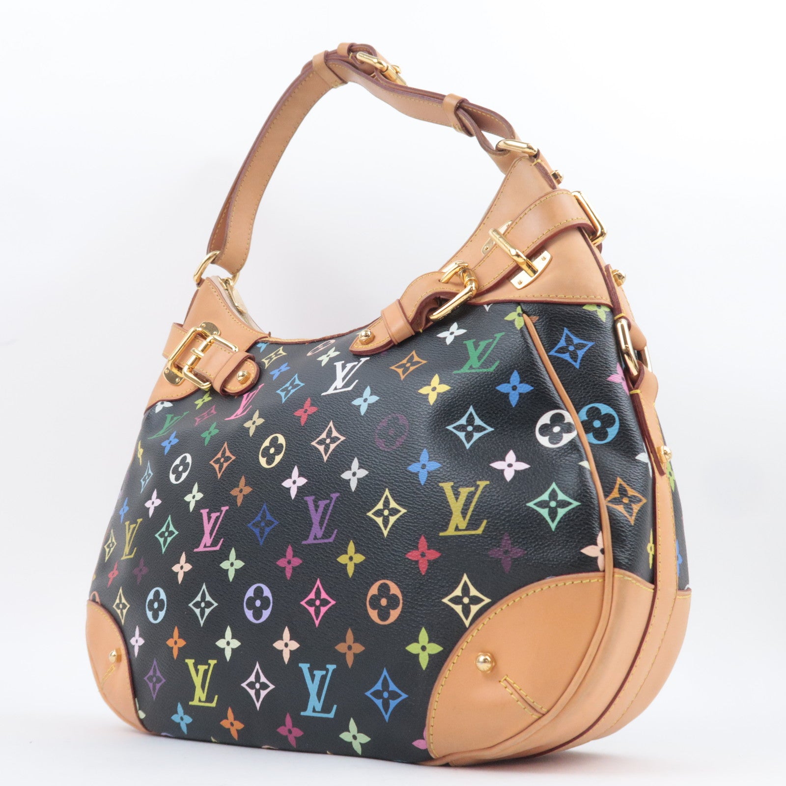 Louis Vuitton Murakami Monogram Multicolor Greta Bag Noir M40196