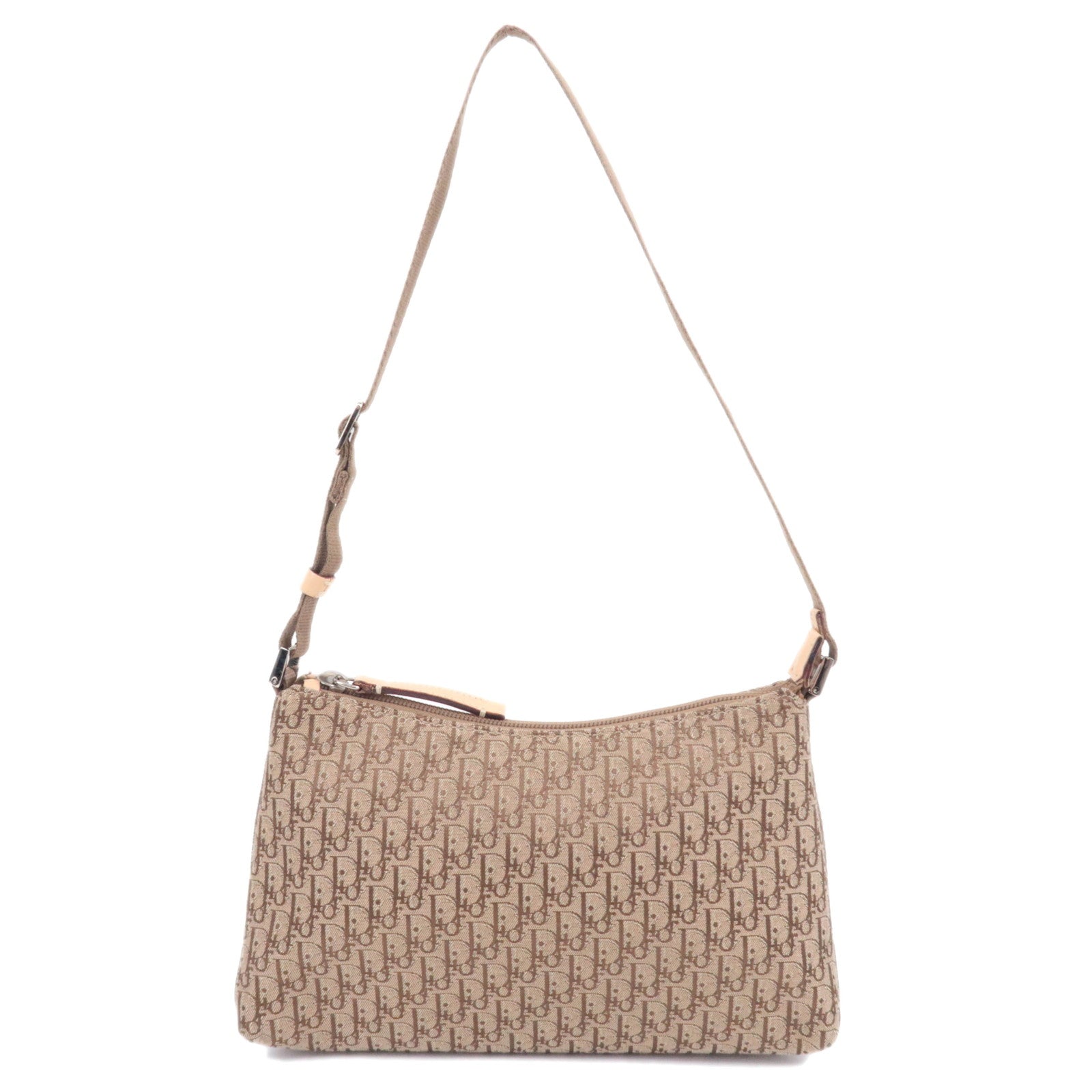 Christian Dior Trotter Canvas Shoulder Bag Beige92001