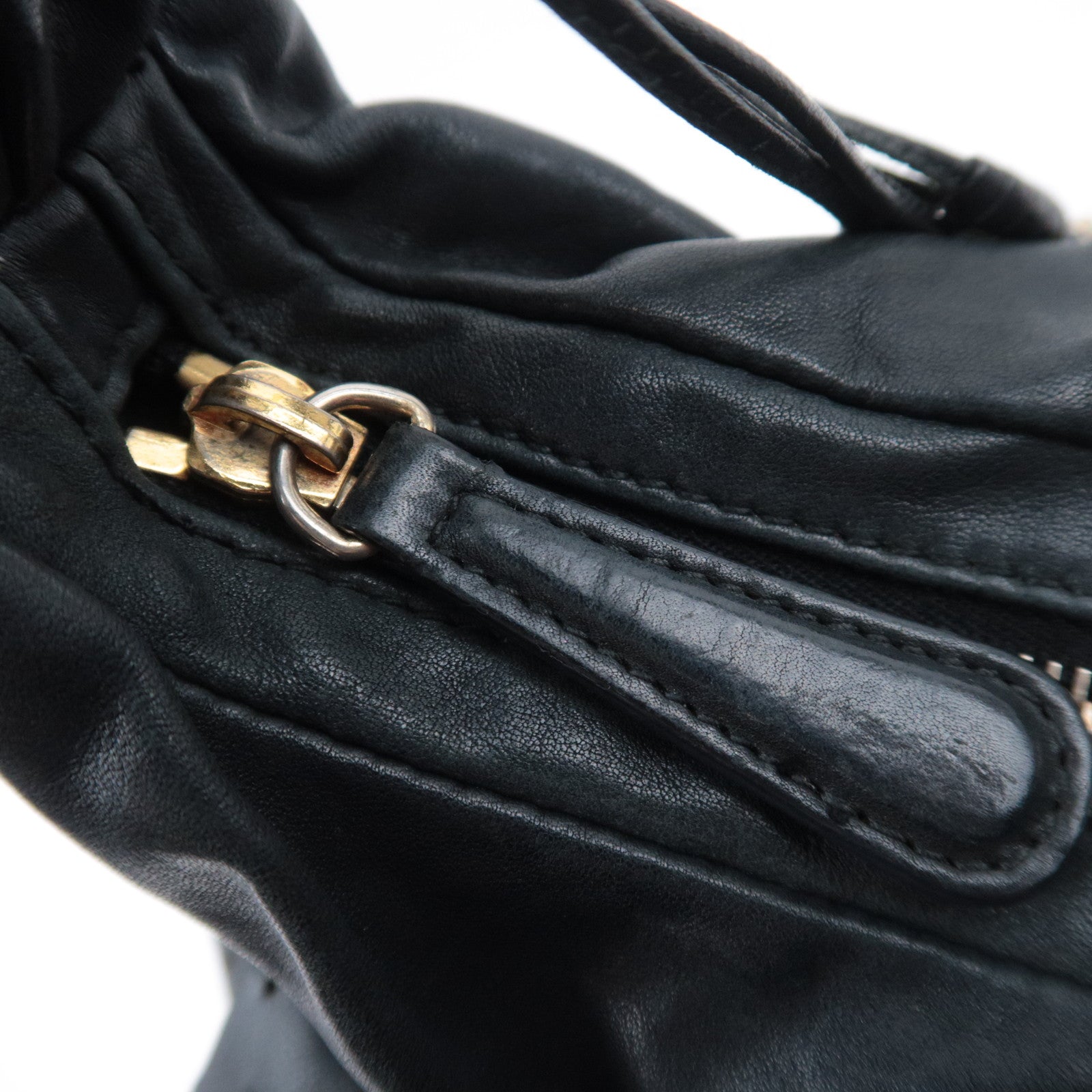 Christian Dior Gypsy Ruffle Perforated Leather Hobo Bag