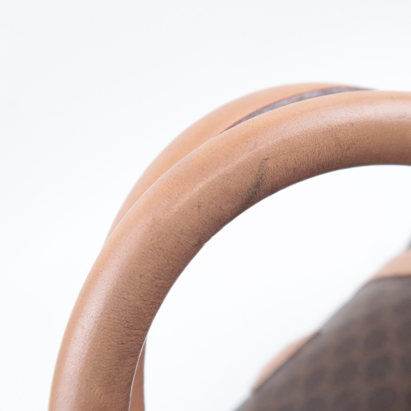 CELINE Macadam Boston Bag PVC Leather Brown