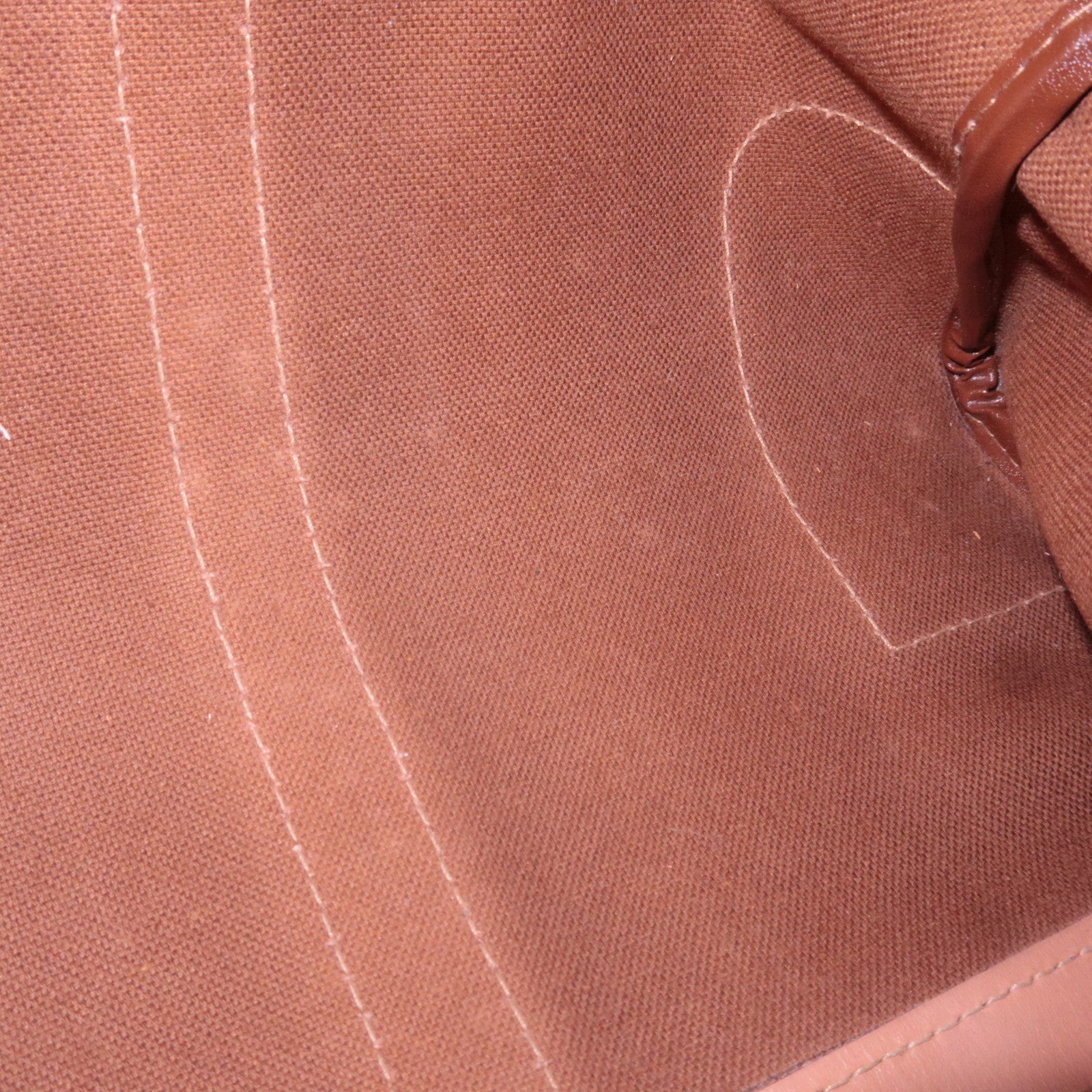 CELINE Macadam Boston Bag PVC Leather Brown