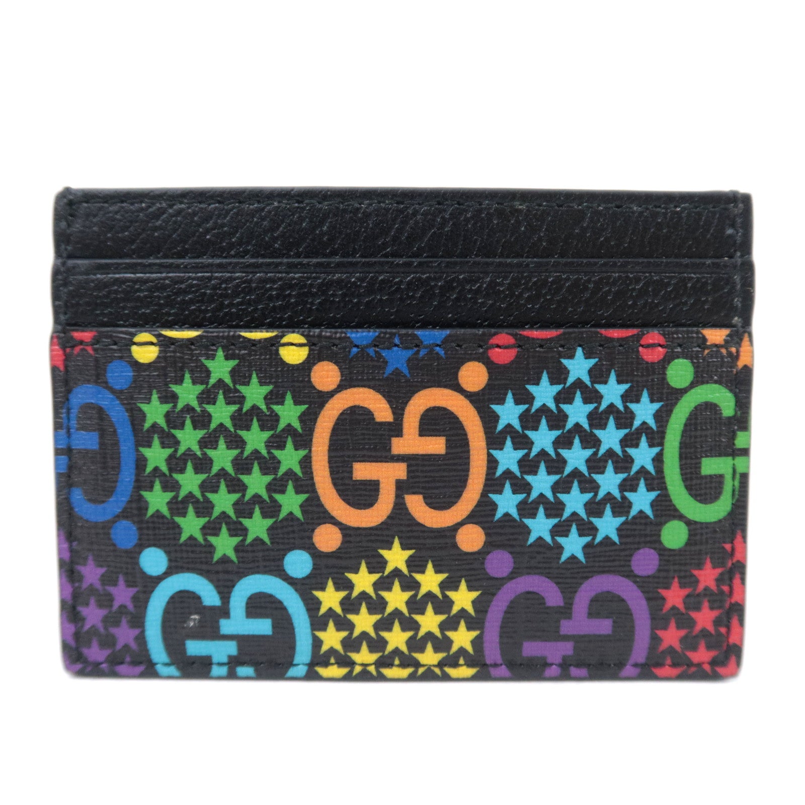 GUCCI GG Psychedelic Star Card Case Rainbow Color 60109892035