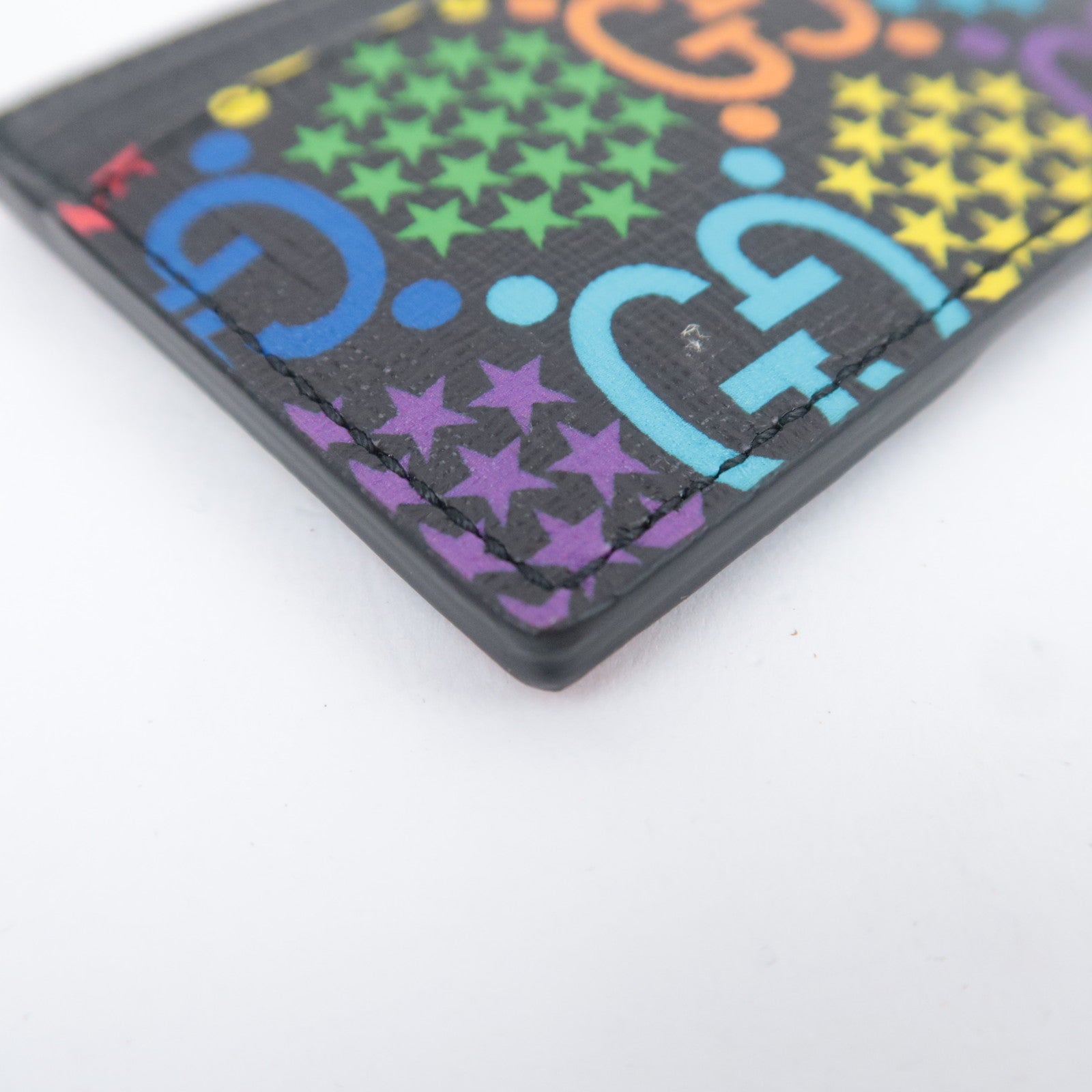 GUCCI GG Psychedelic Star Card Case Rainbow Color 601098