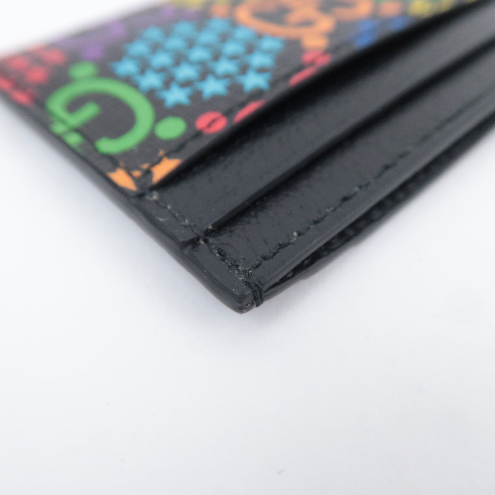 GUCCI GG Psychedelic Star Card Case Rainbow Color 601098