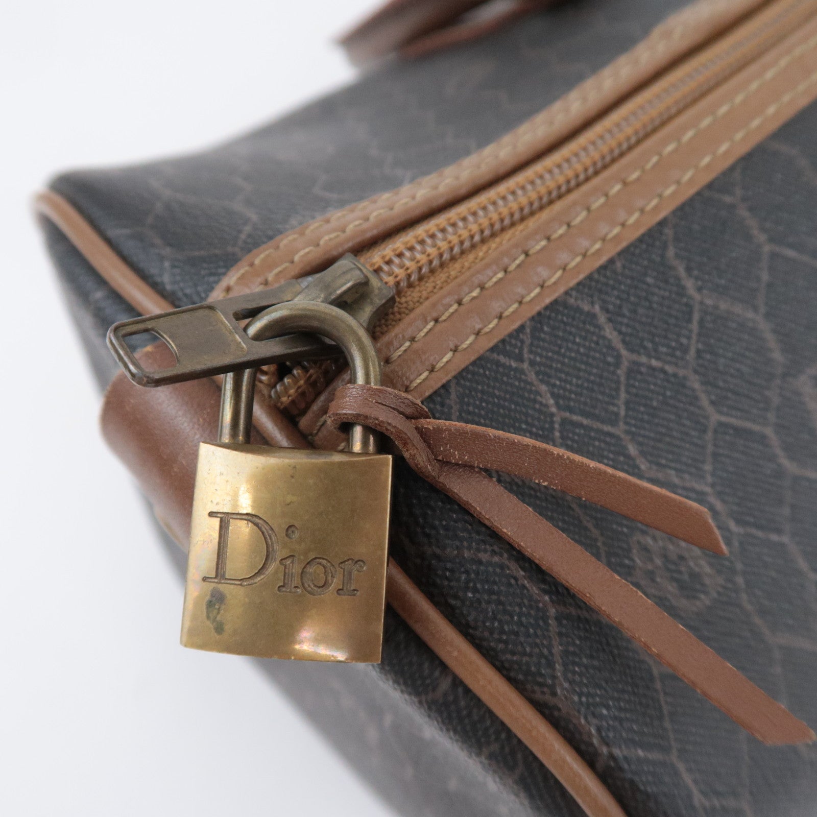 Christian Dior Honeycomb Boston Bag Black