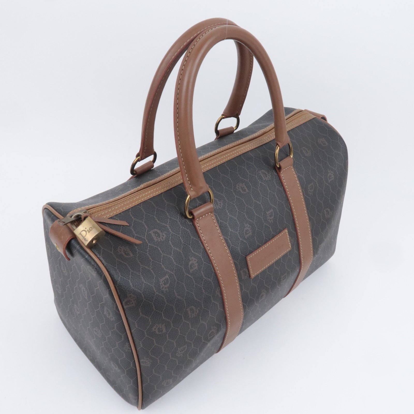 Christian Dior Honeycomb Boston Bag Black