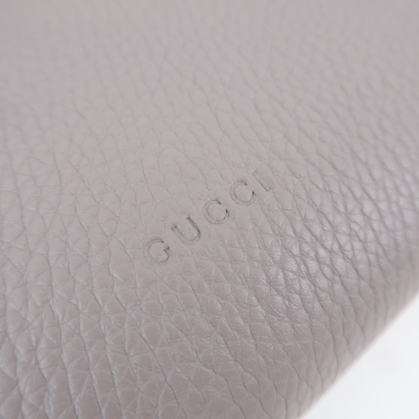GUCCI Bamboo Daily Leather 2Way Top Handle Bag Gray 392013