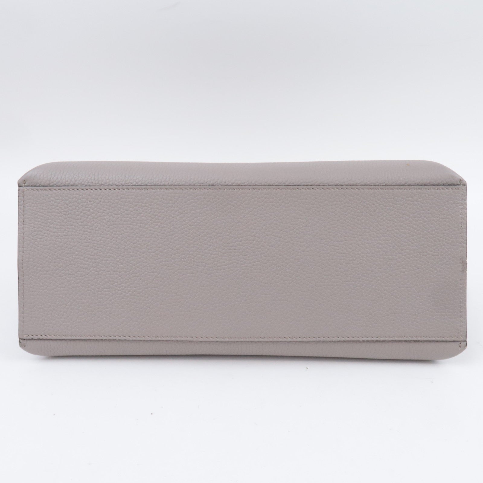 GUCCI Bamboo Daily Leather 2Way Top Handle Bag Gray 392013
