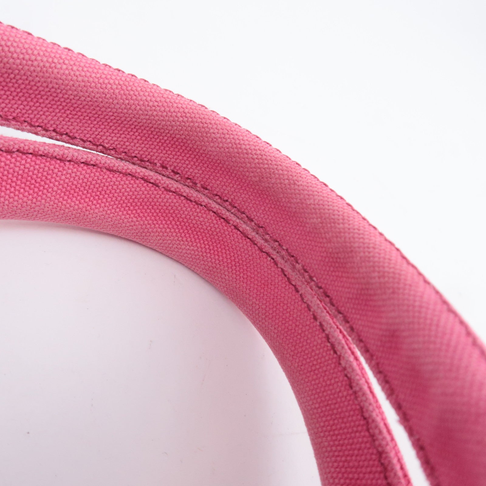 PRADA Canapa 2Way Canvas Tote Bag Pink 1BG186