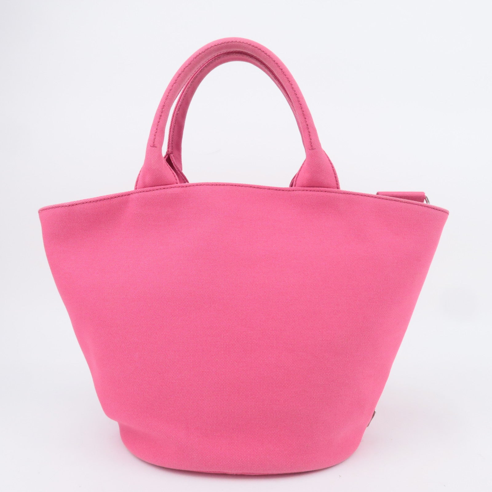 PRADA Canapa 2Way Canvas Tote Bag Pink 1BG186