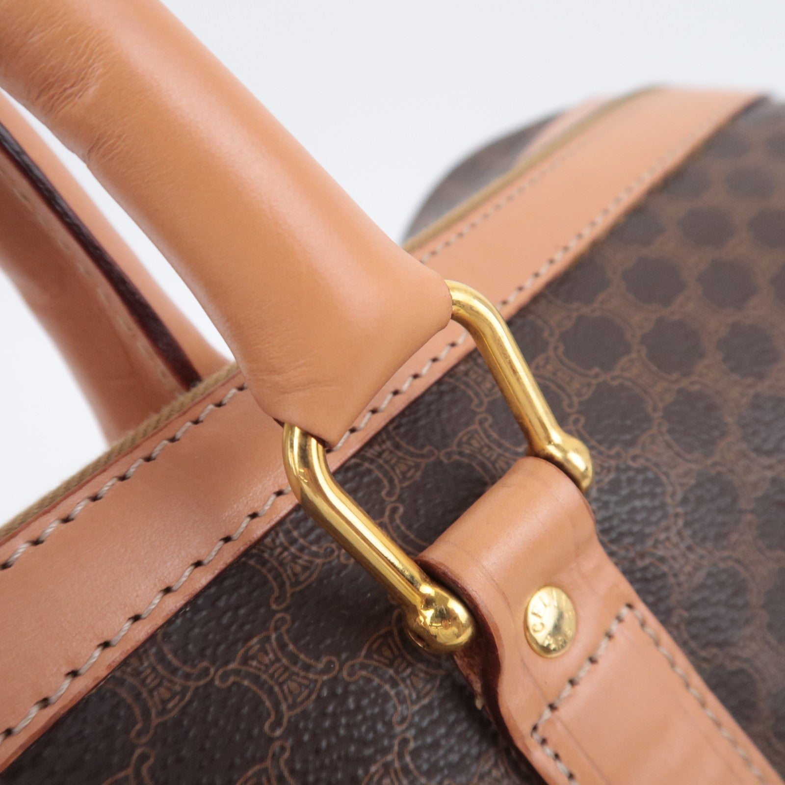 CELINE Macadam Boston Bag Large Brown