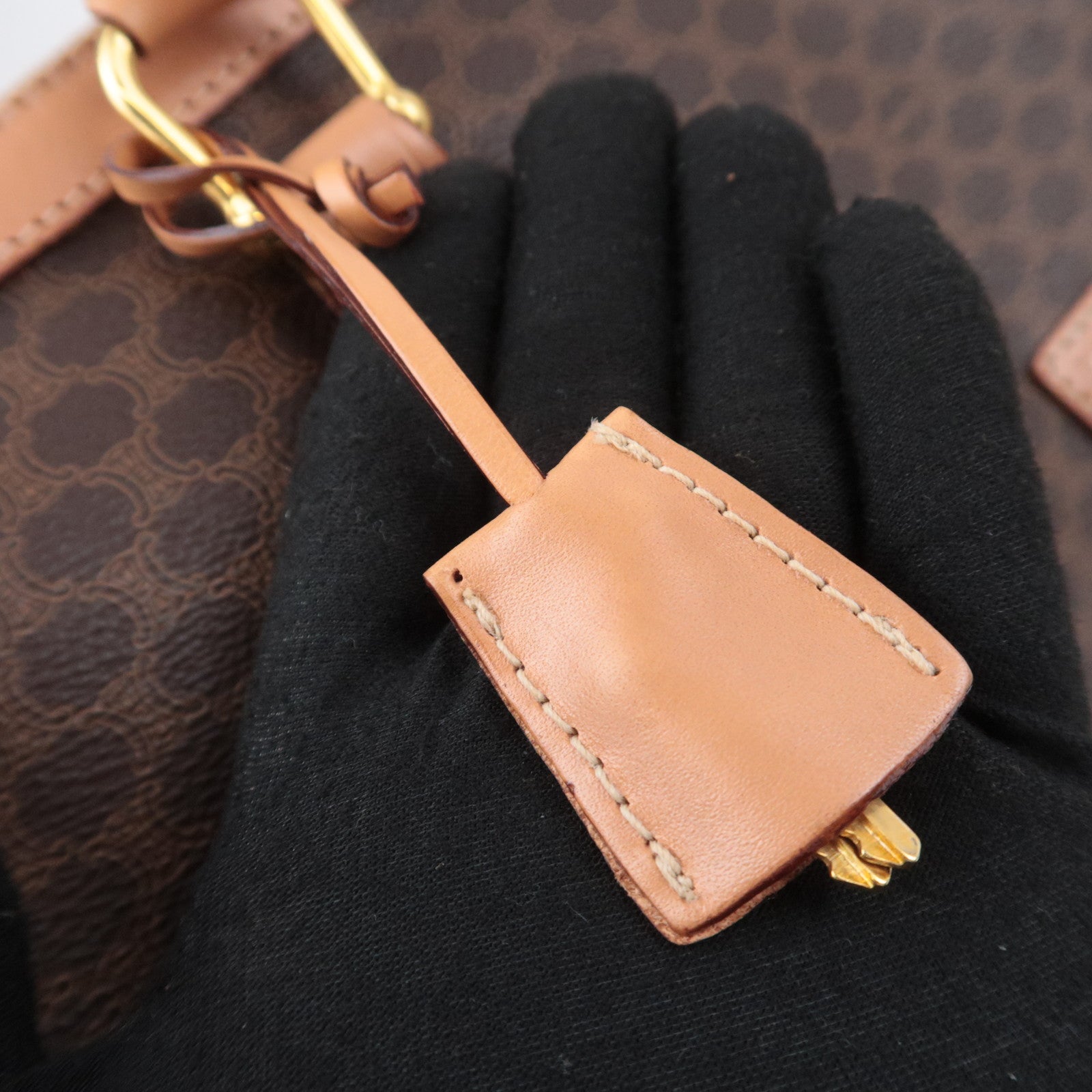 CELINE Macadam Boston Bag Large Brown