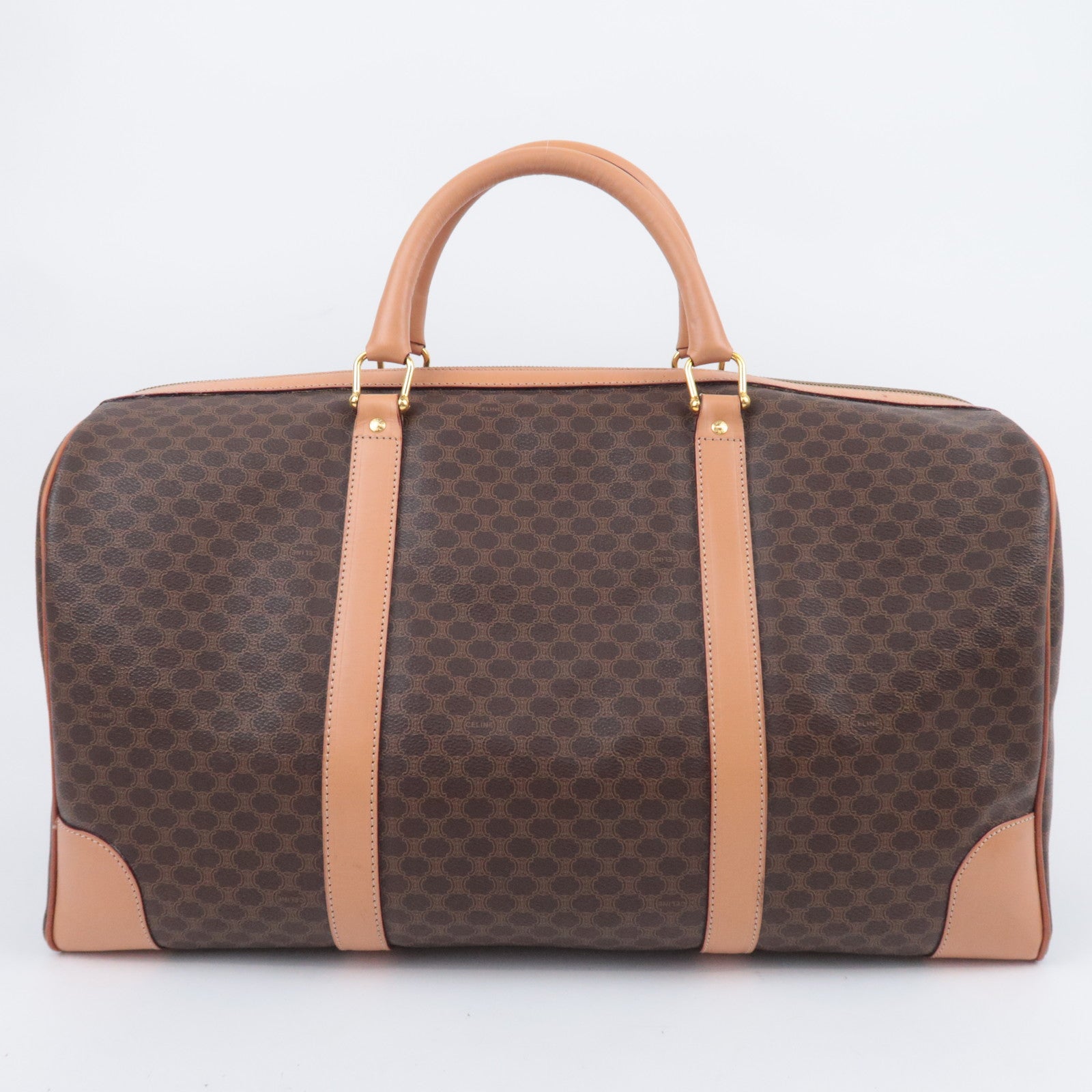 CELINE Macadam Boston Bag Large Brown