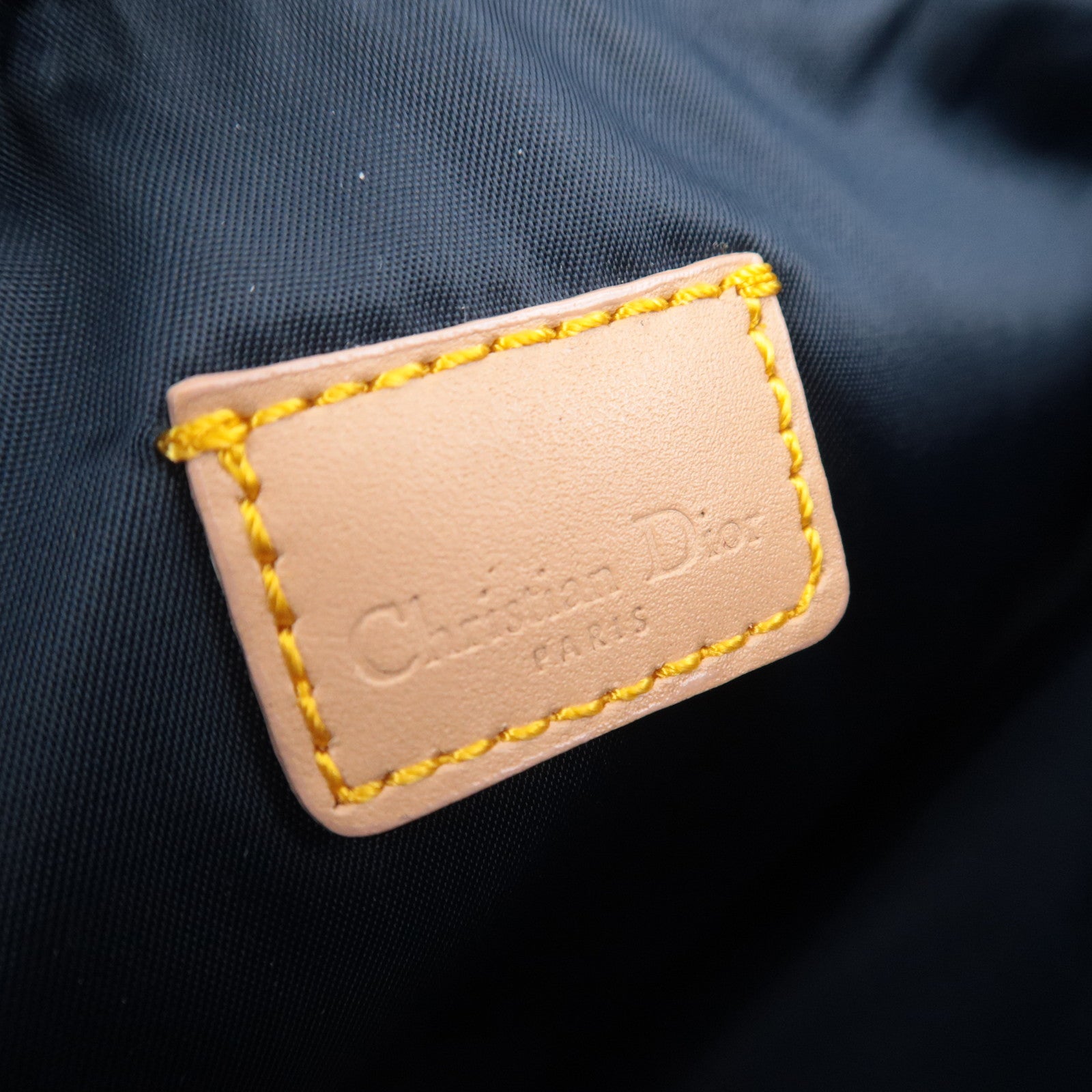 Christian Dior Denim Saddle Bag Navy