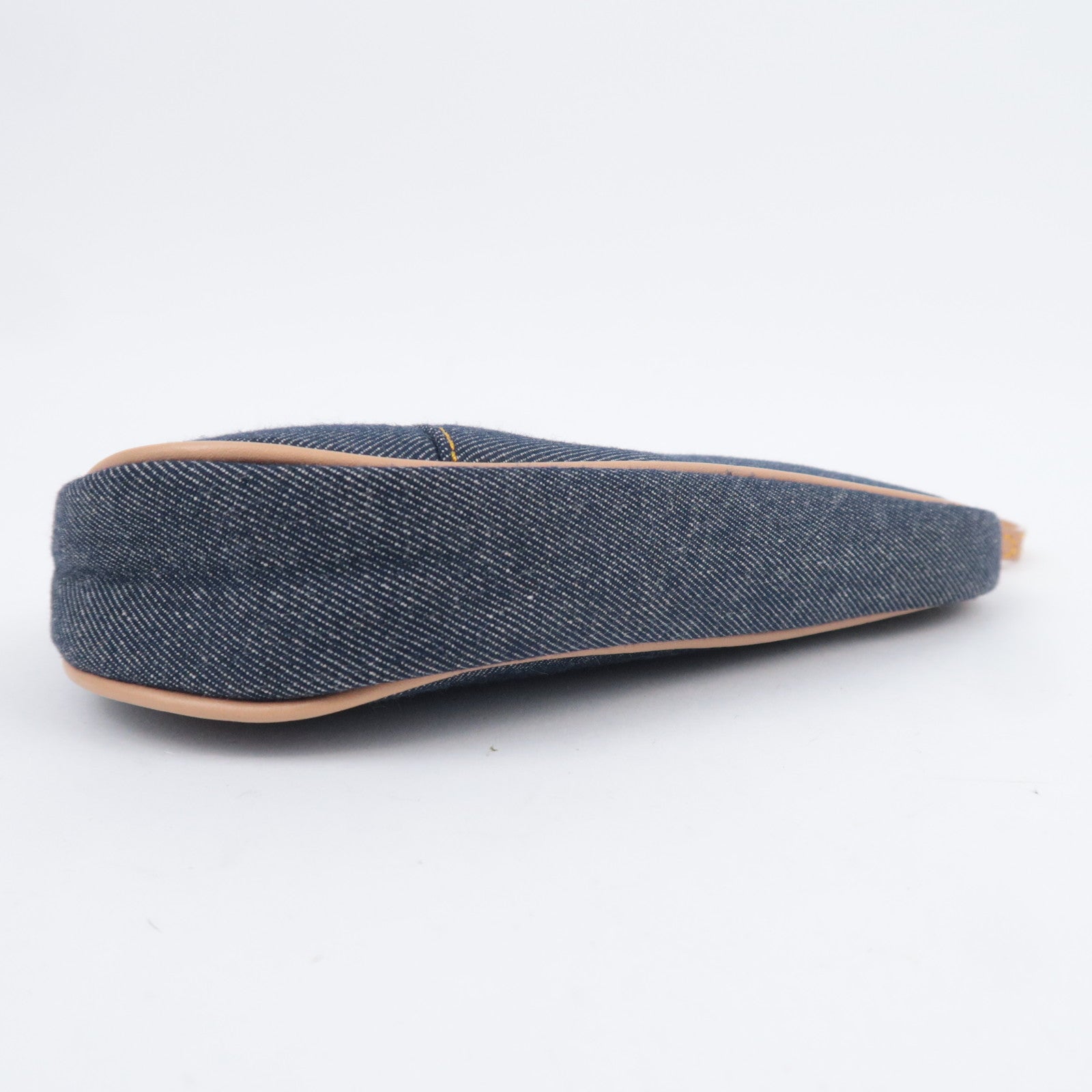Christian Dior Denim Saddle Bag Navy