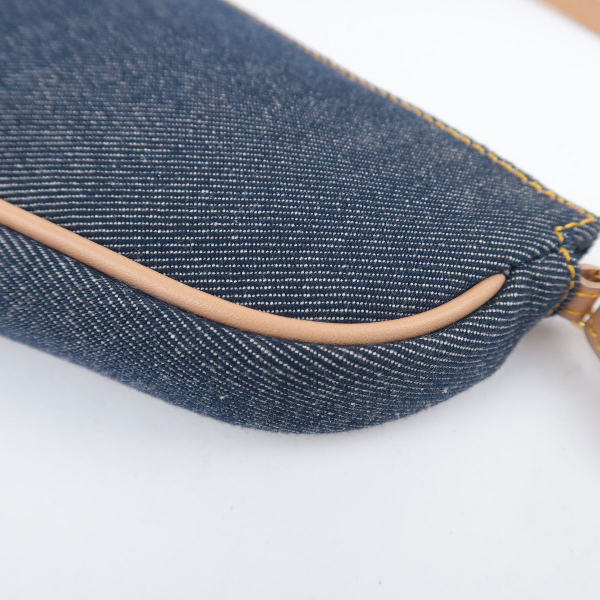Christian Dior Denim Saddle Bag Navy