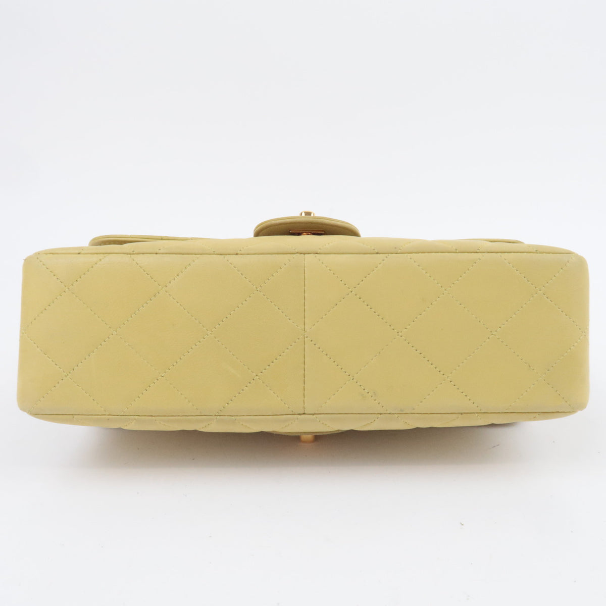 CHANEL Classic Double Flap Bag Lambskin Lime Green