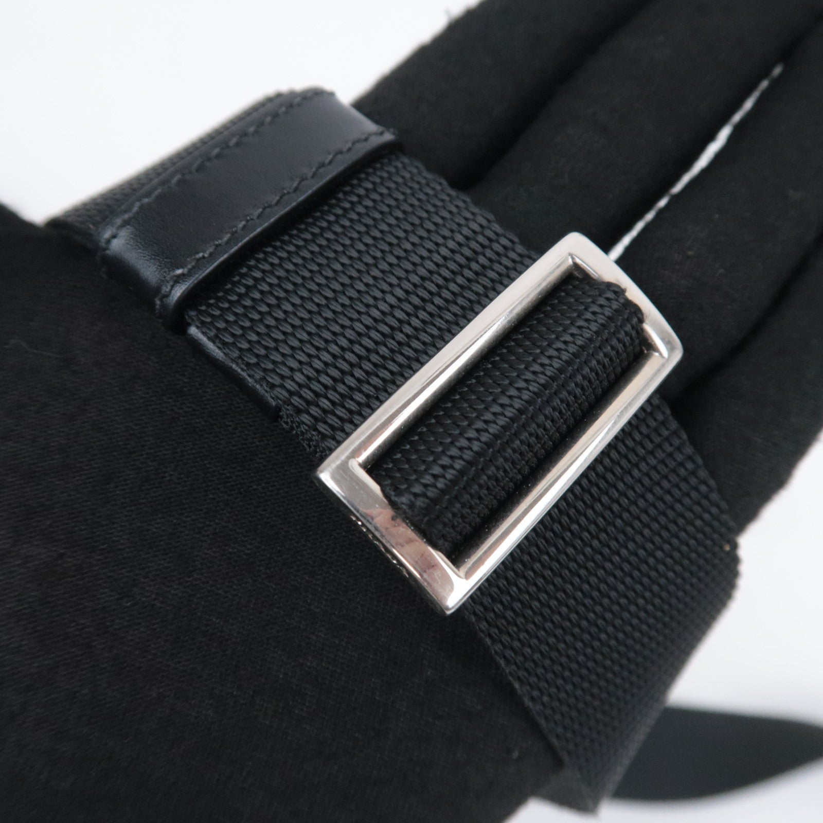 PRADA 2Way Nylon Handbag Black